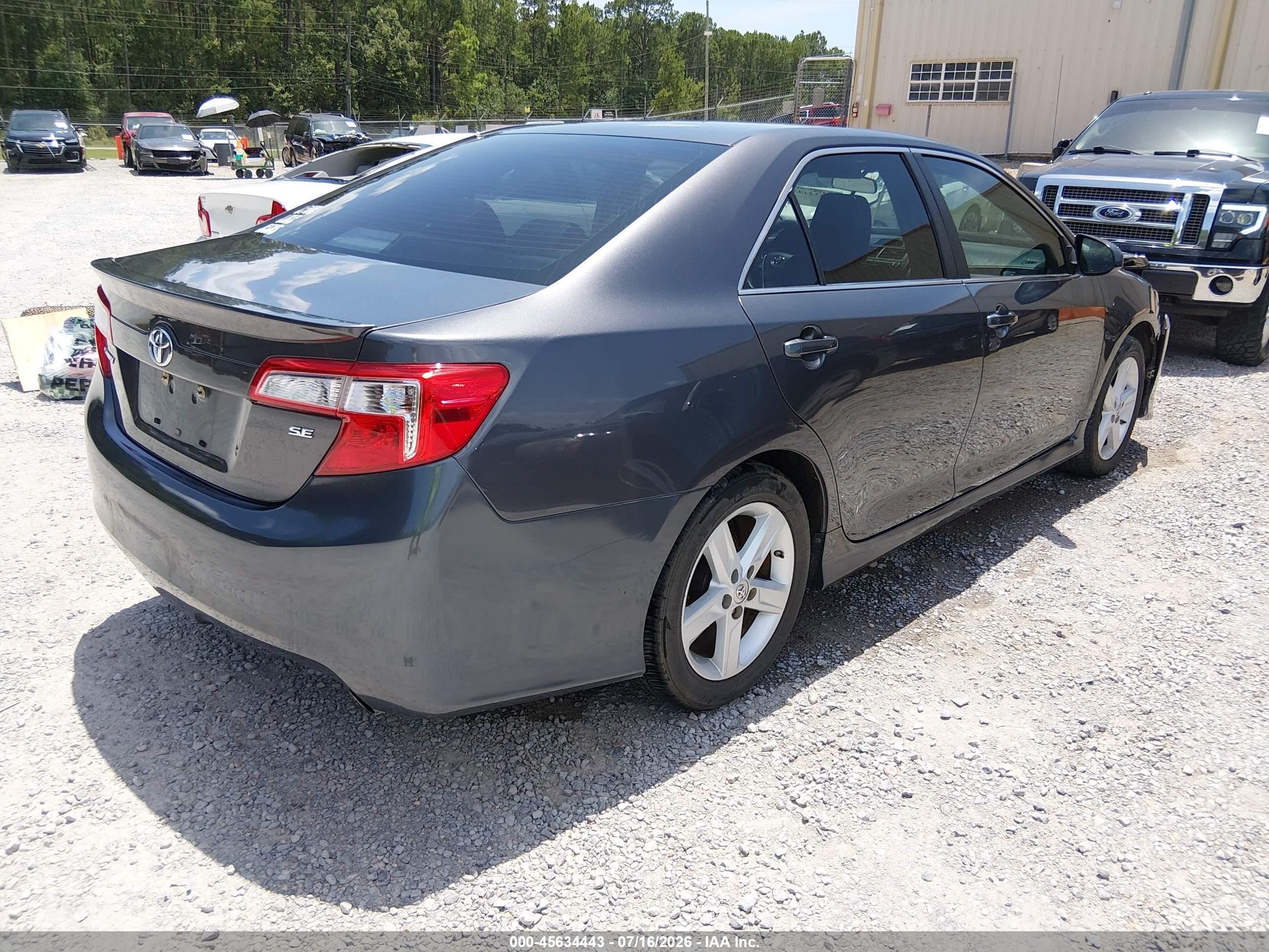 2013 Toyota Camry Se Серый vin: 4T1BF1FK5DU239740
