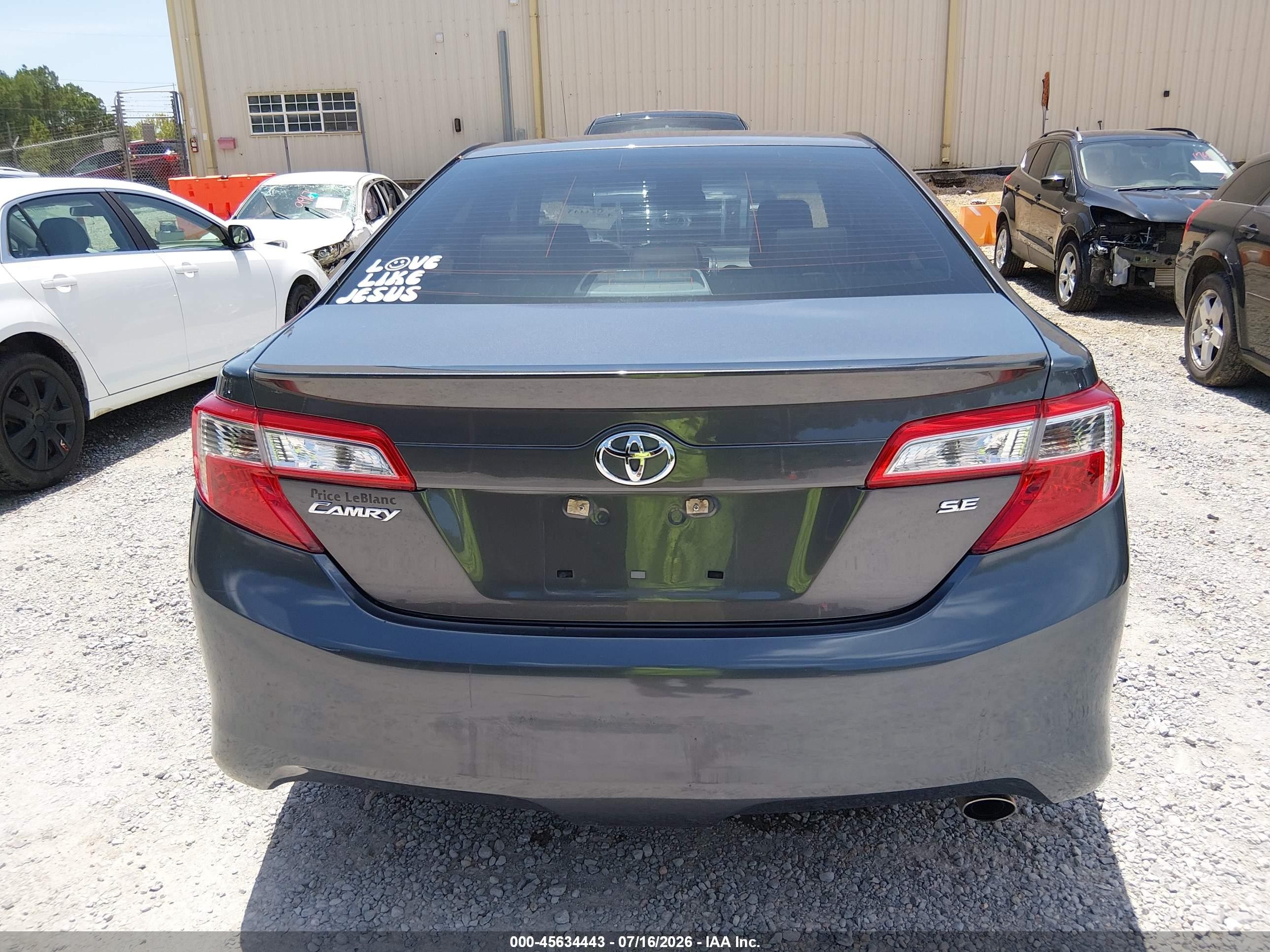 2013 Toyota Camry Se Серый vin: 4T1BF1FK5DU239740