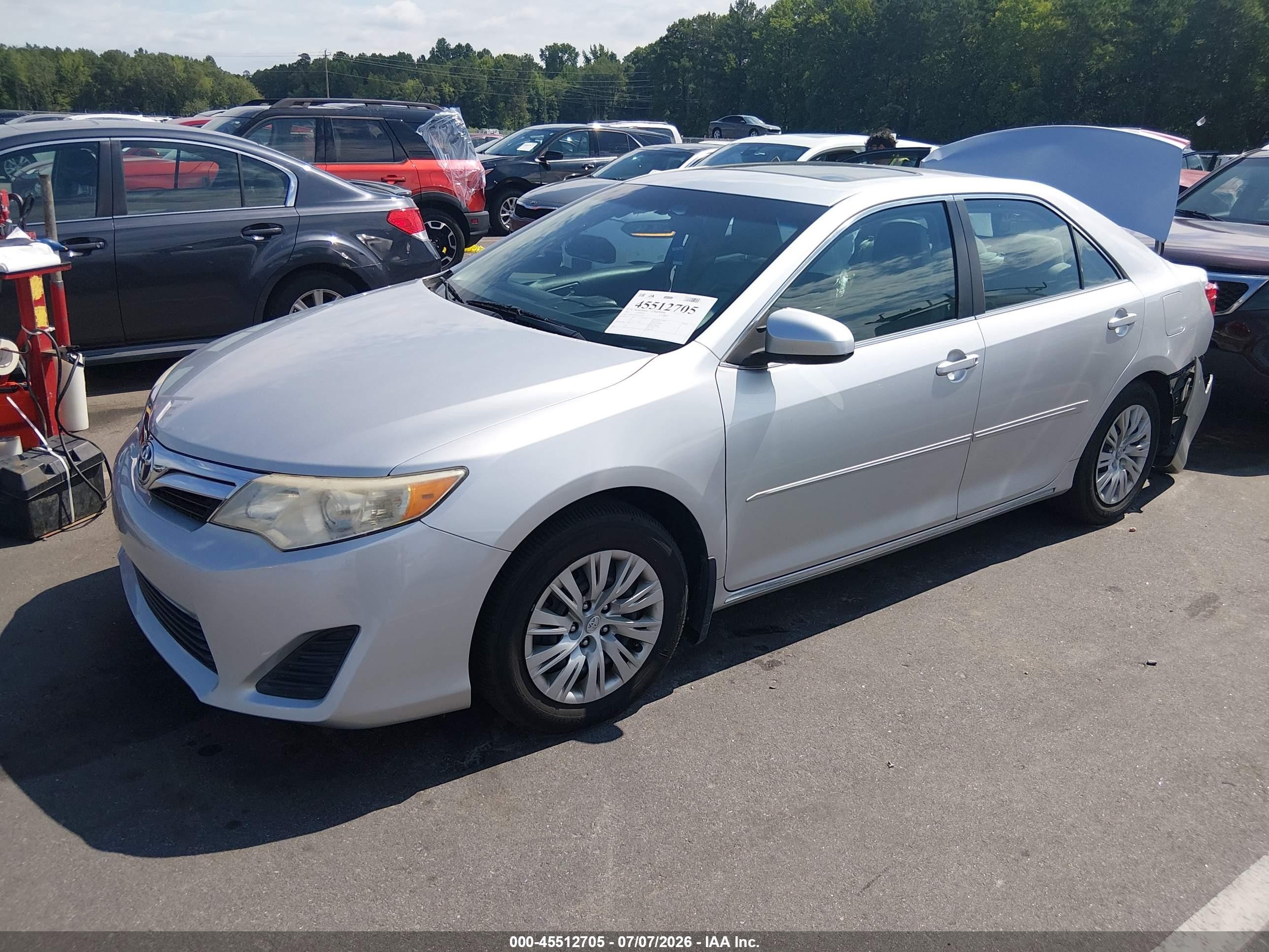2013 Toyota Camry Le Silver vin: 4T1BF1FK5DU241150