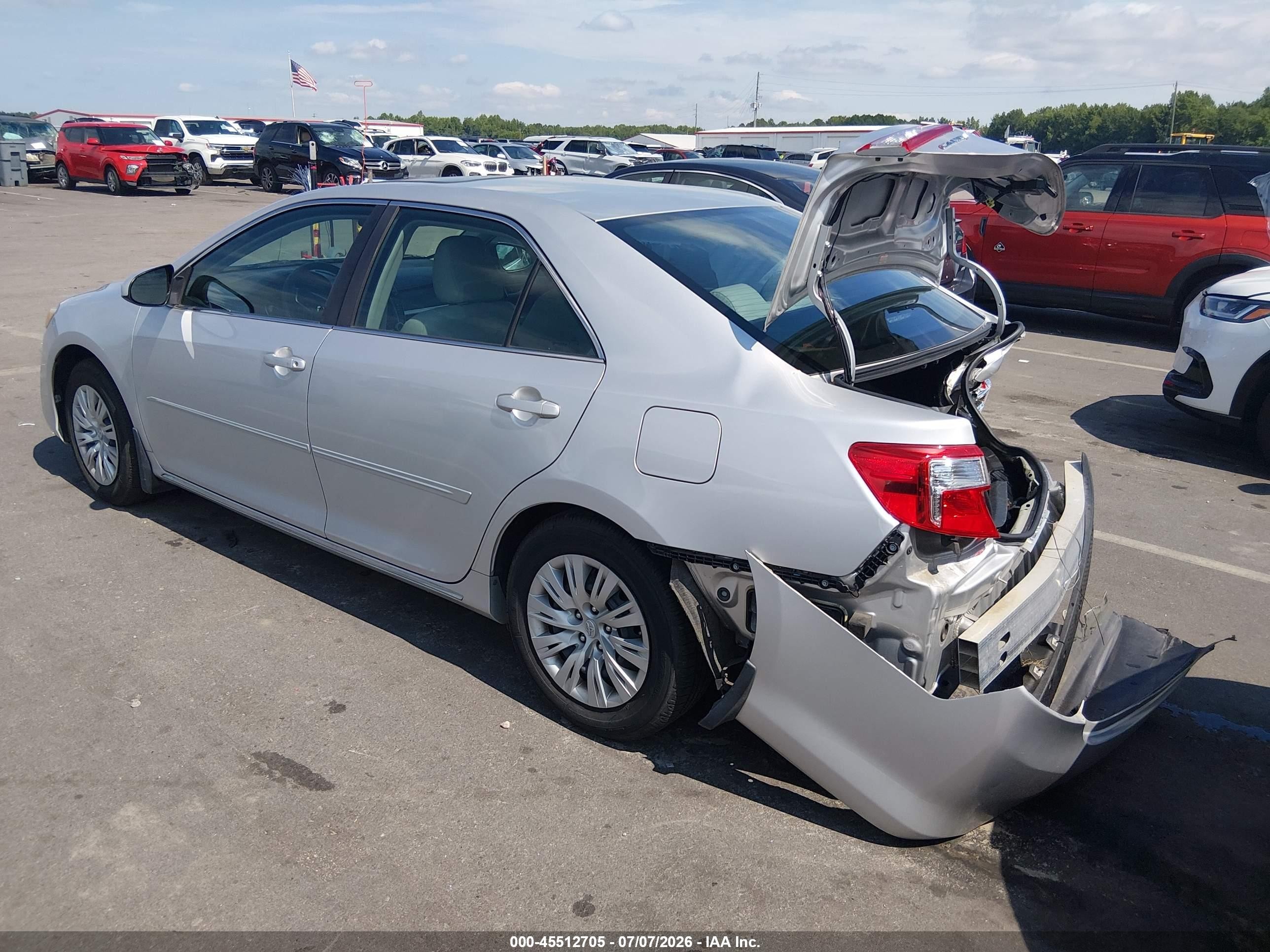 2013 Toyota Camry Le Silver vin: 4T1BF1FK5DU241150