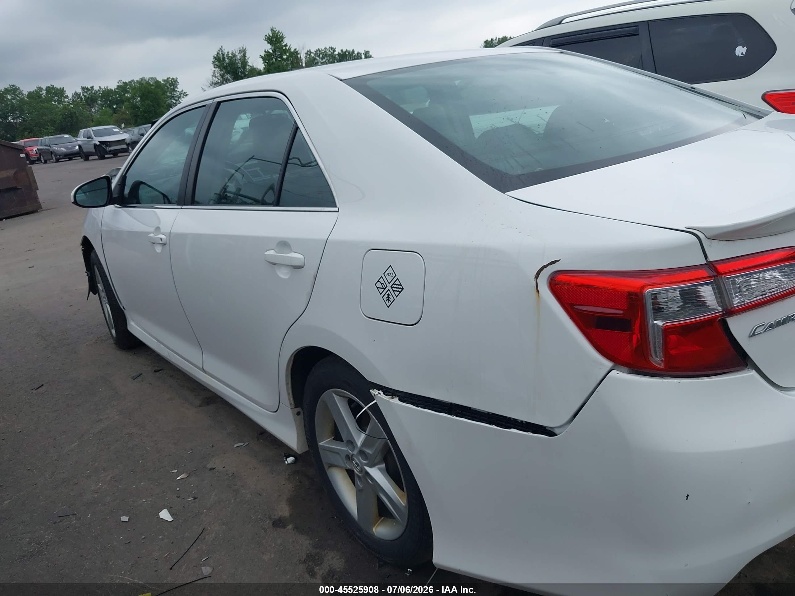2013 Toyota Camry Se White vin: 4T1BF1FK5DU241911