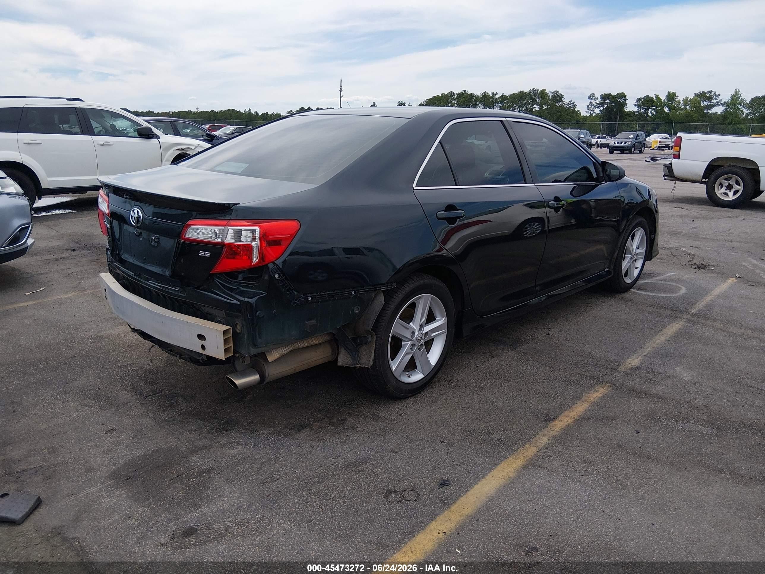 2013 Toyota Camry Se Black vin: 4T1BF1FK5DU250172
