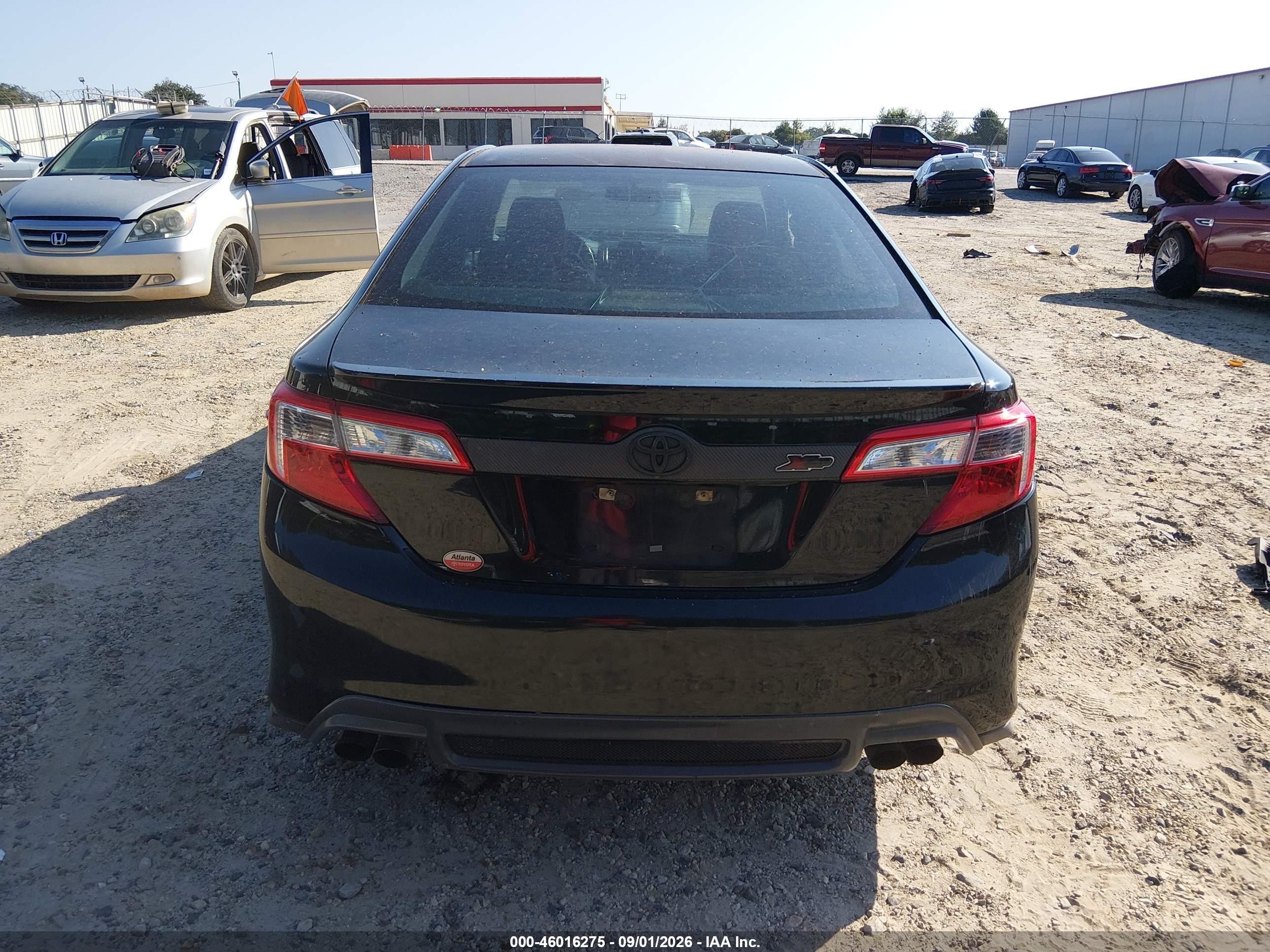 2013 Toyota Camry Se Black vin: 4T1BF1FK5DU258448