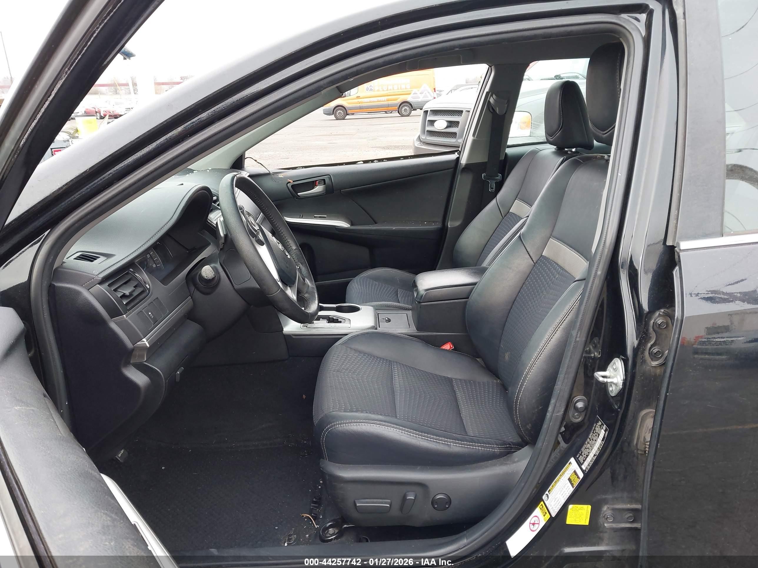 2013 Toyota Camry Se Black vin: 4T1BF1FK5DU264332