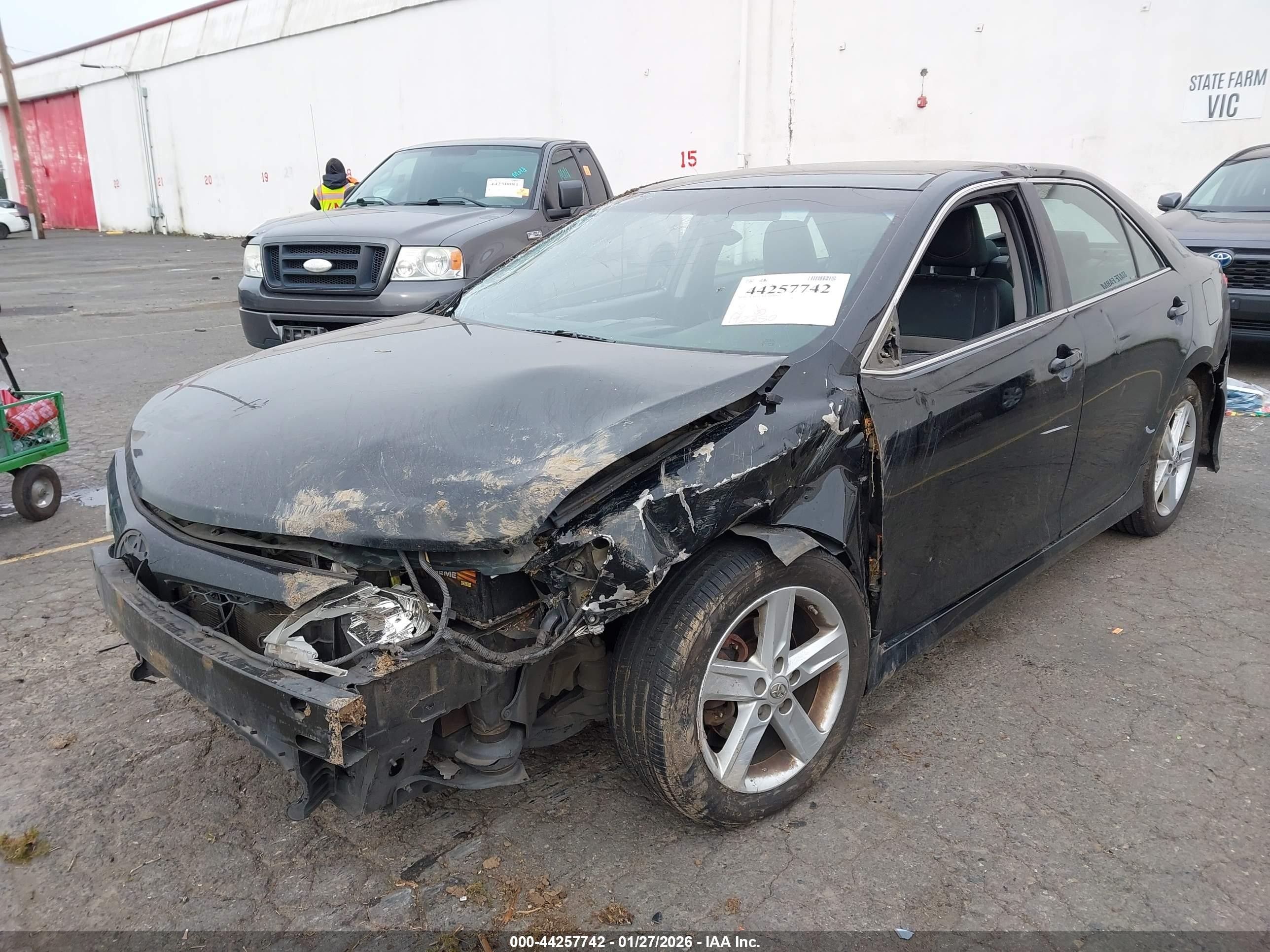 2013 Toyota Camry Se Black vin: 4T1BF1FK5DU264332