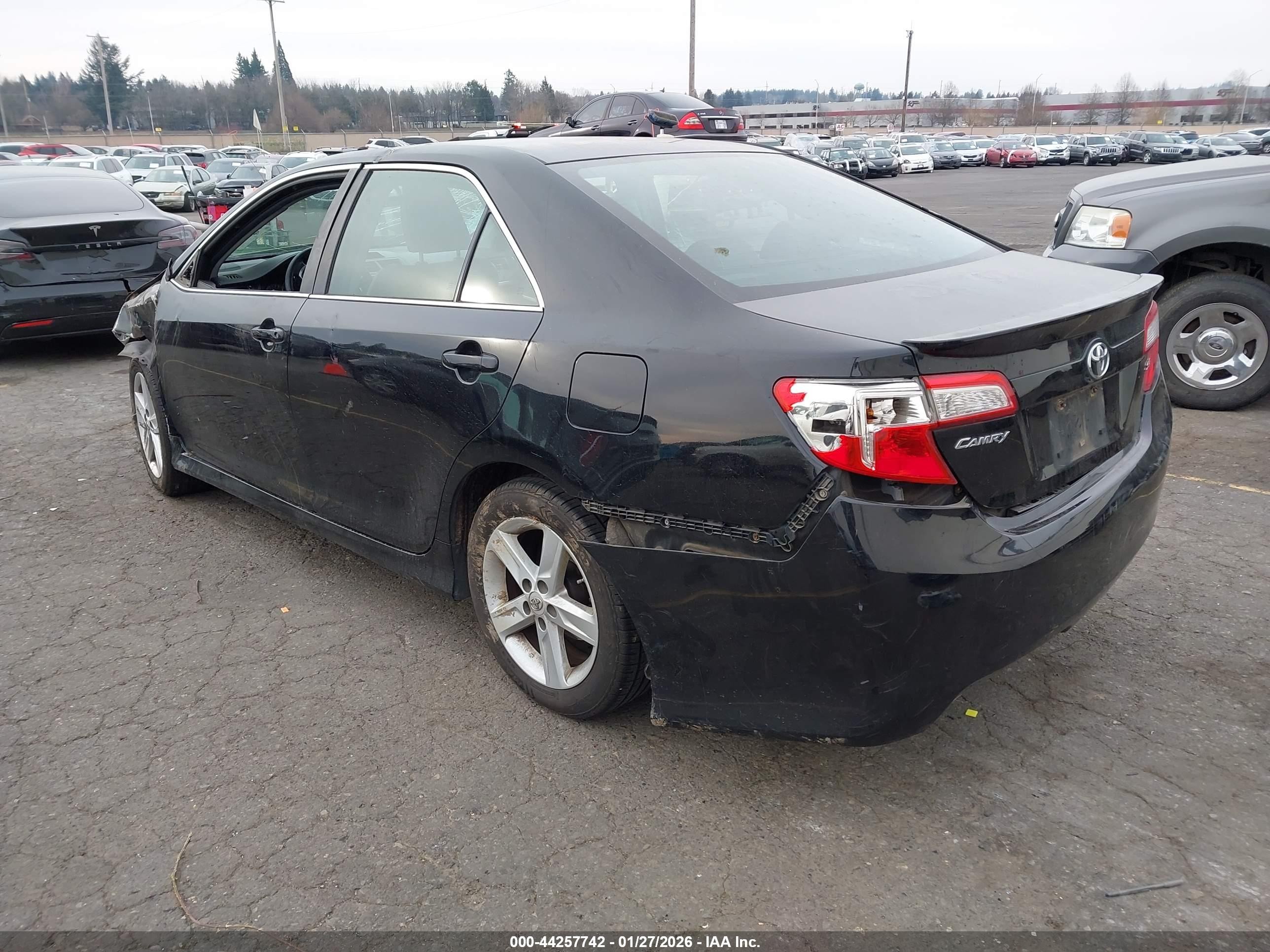 2013 Toyota Camry Se Black vin: 4T1BF1FK5DU264332