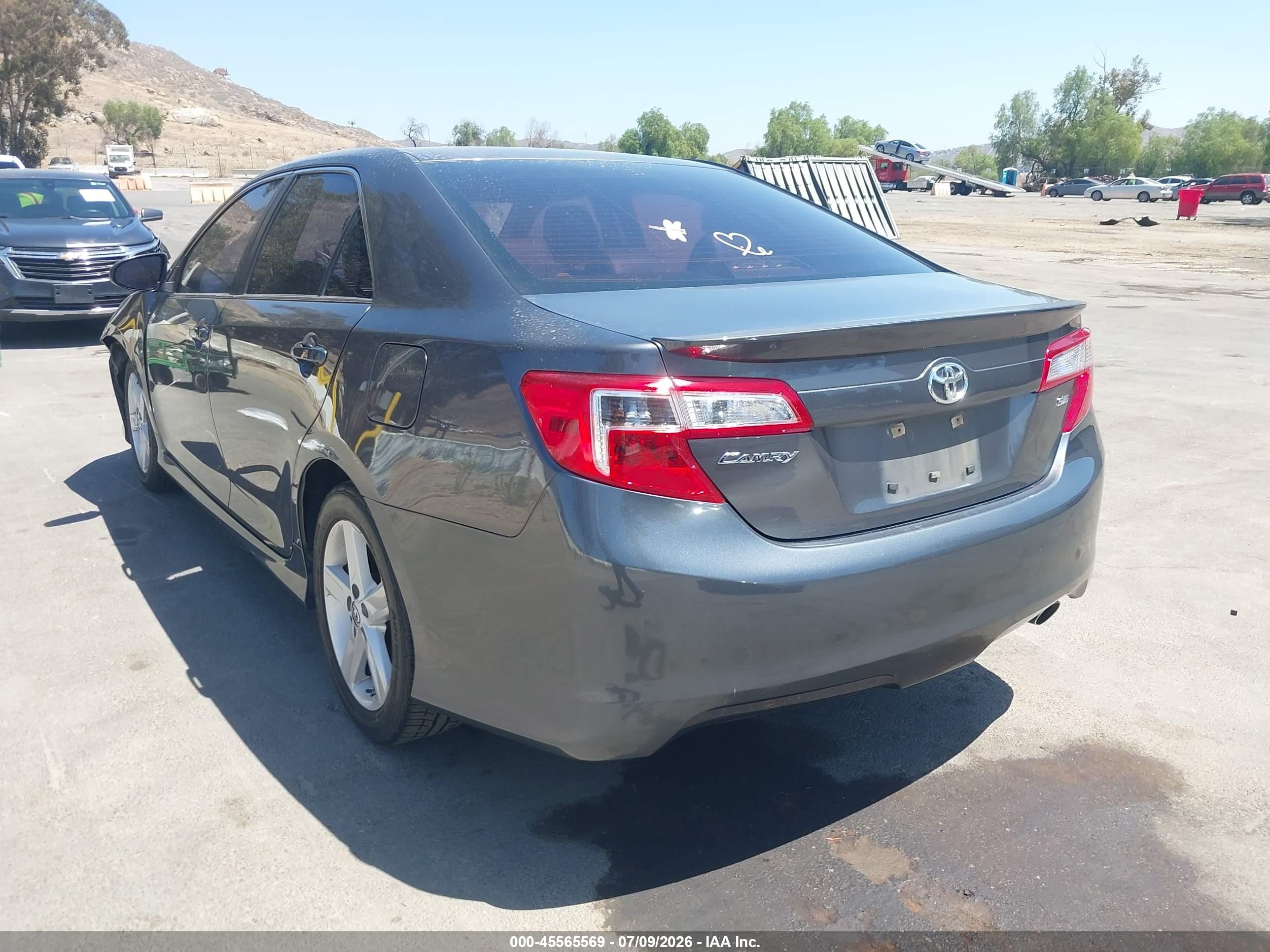 2013 Toyota Camry Se Серый vin: 4T1BF1FK5DU266453
