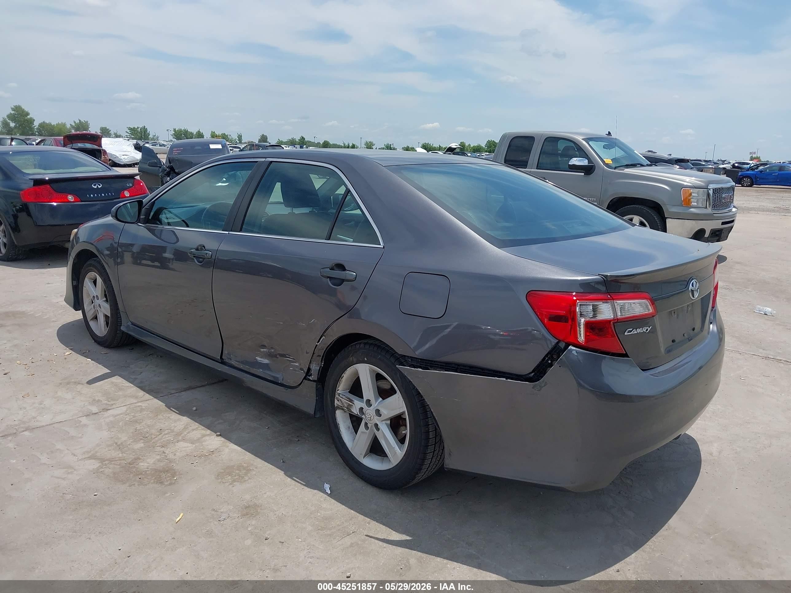 2013 Toyota Camry Se Gray vin: 4T1BF1FK5DU285178