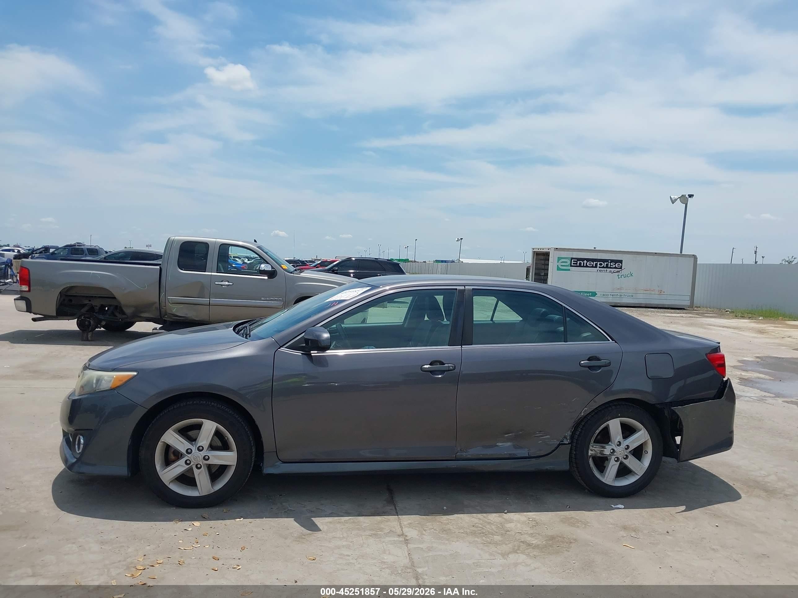 2013 Toyota Camry Se Gray vin: 4T1BF1FK5DU285178