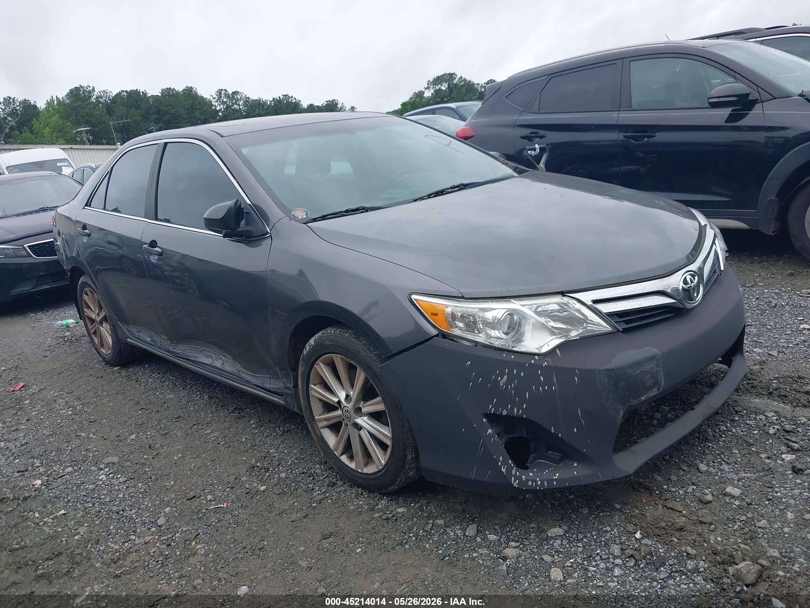 2013 Toyota Camry Xle Gray vin: 4T1BF1FK5DU288856