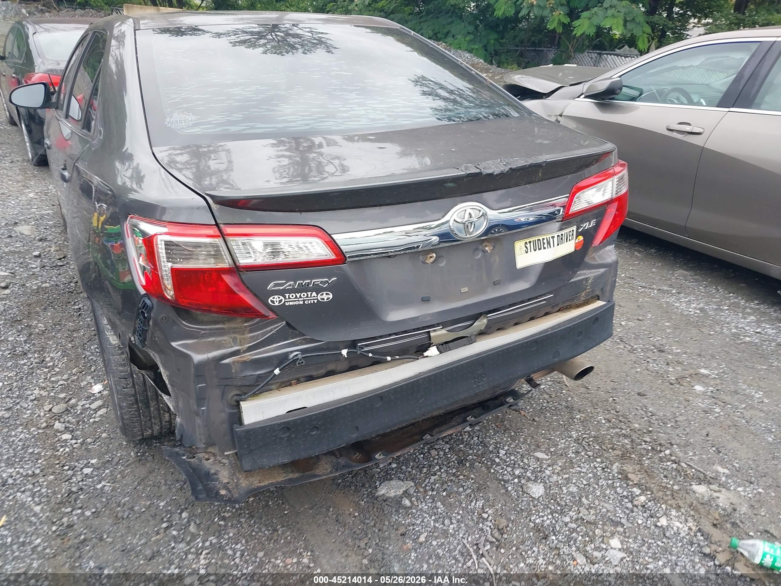 2013 Toyota Camry Xle Gray vin: 4T1BF1FK5DU288856