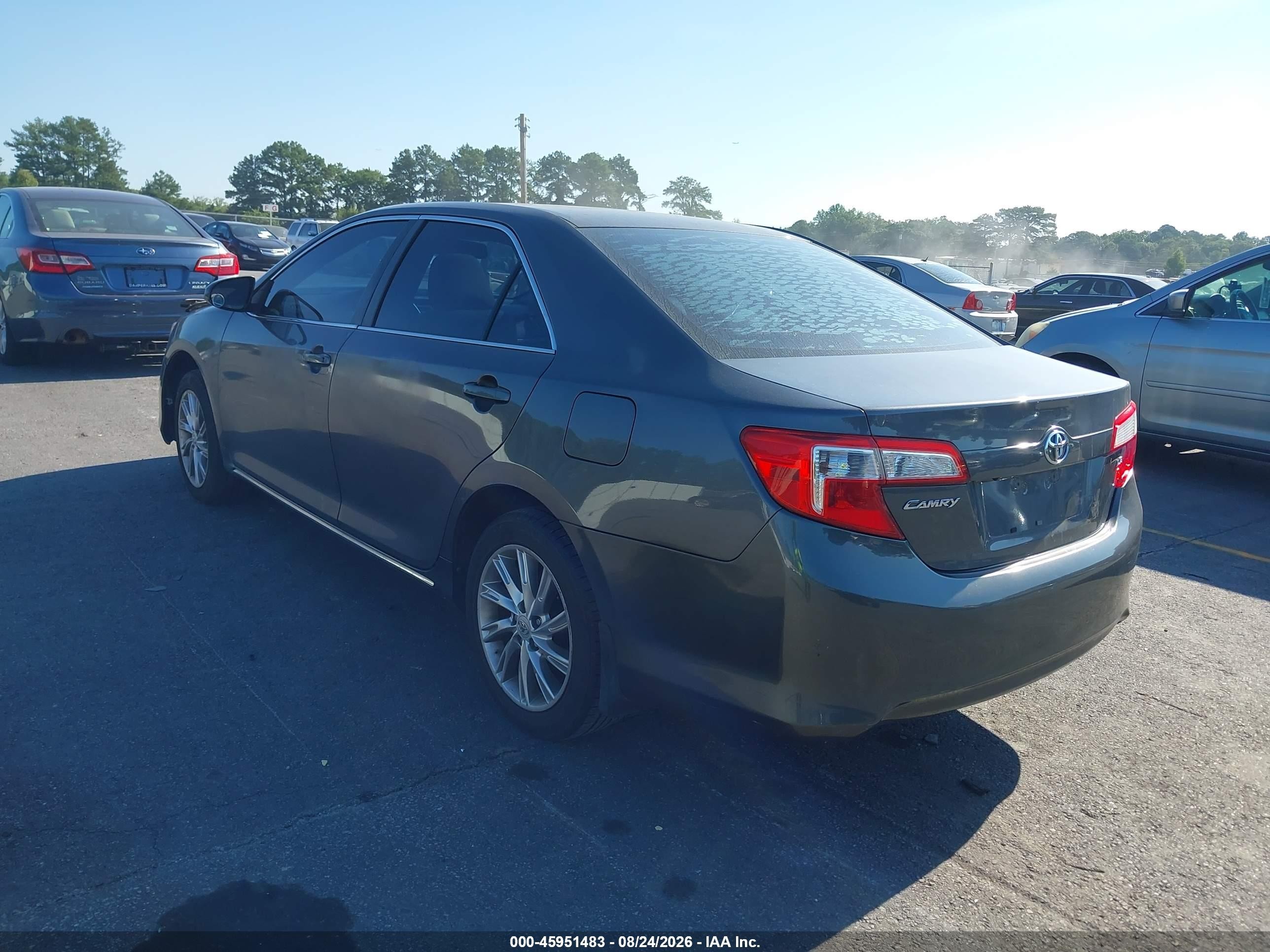 2013 Toyota Camry Le Gray vin: 4T1BF1FK5DU650264