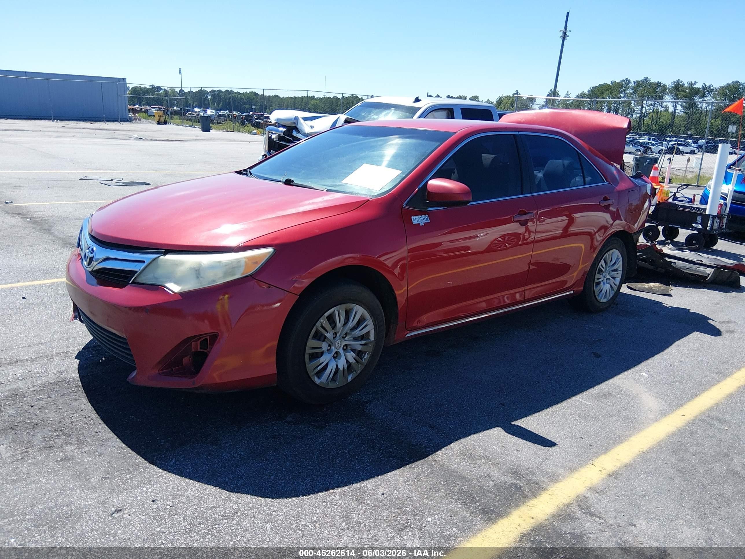 2013 Toyota Camry Le Красный vin: 4T1BF1FK5DU654430