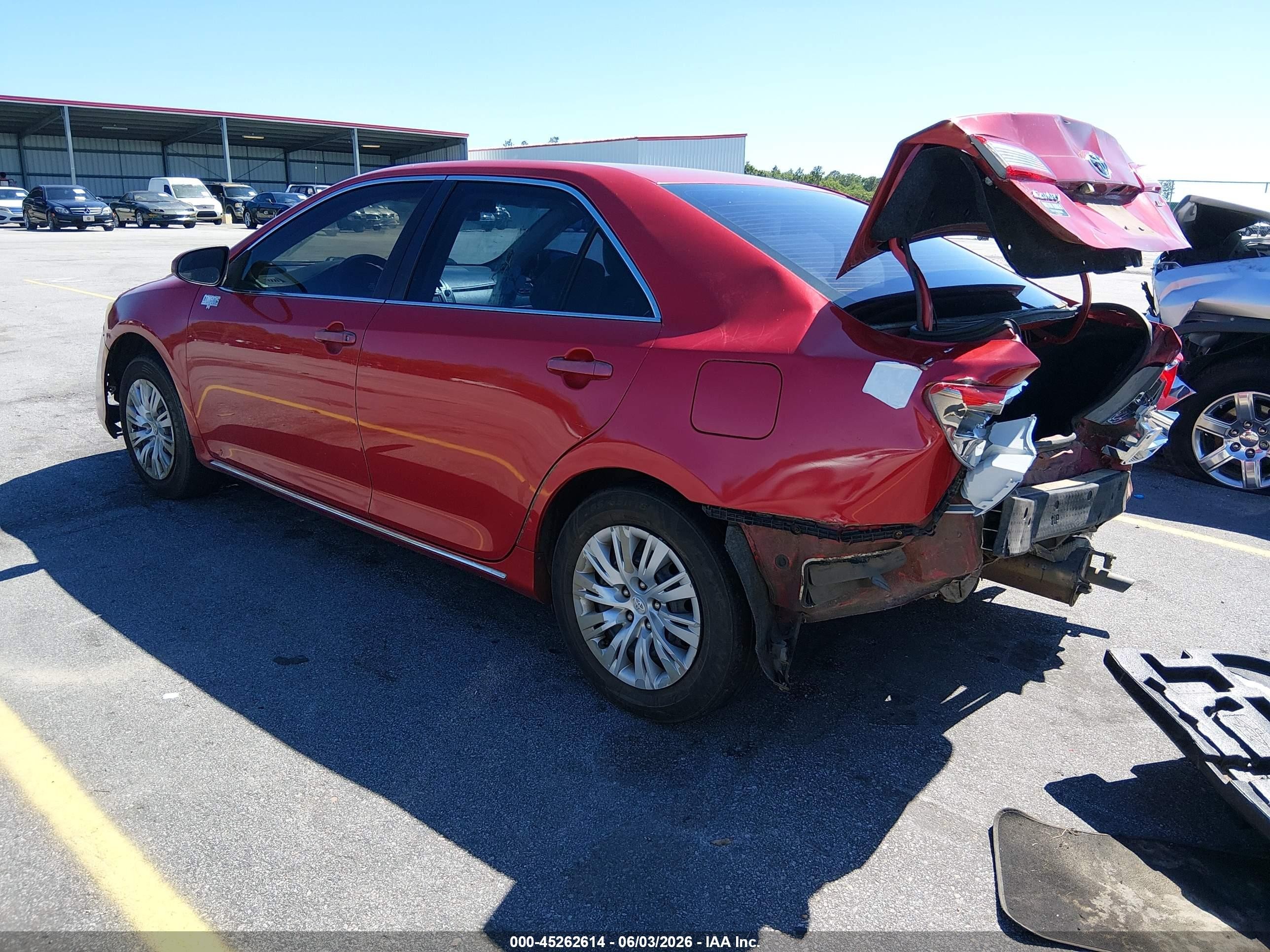 2013 Toyota Camry Le Красный vin: 4T1BF1FK5DU654430