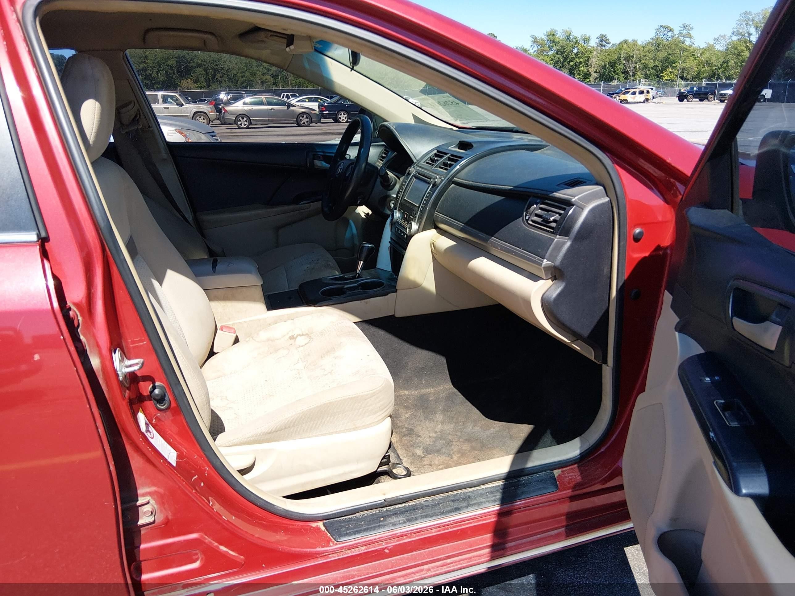 2013 Toyota Camry Le Красный vin: 4T1BF1FK5DU654430