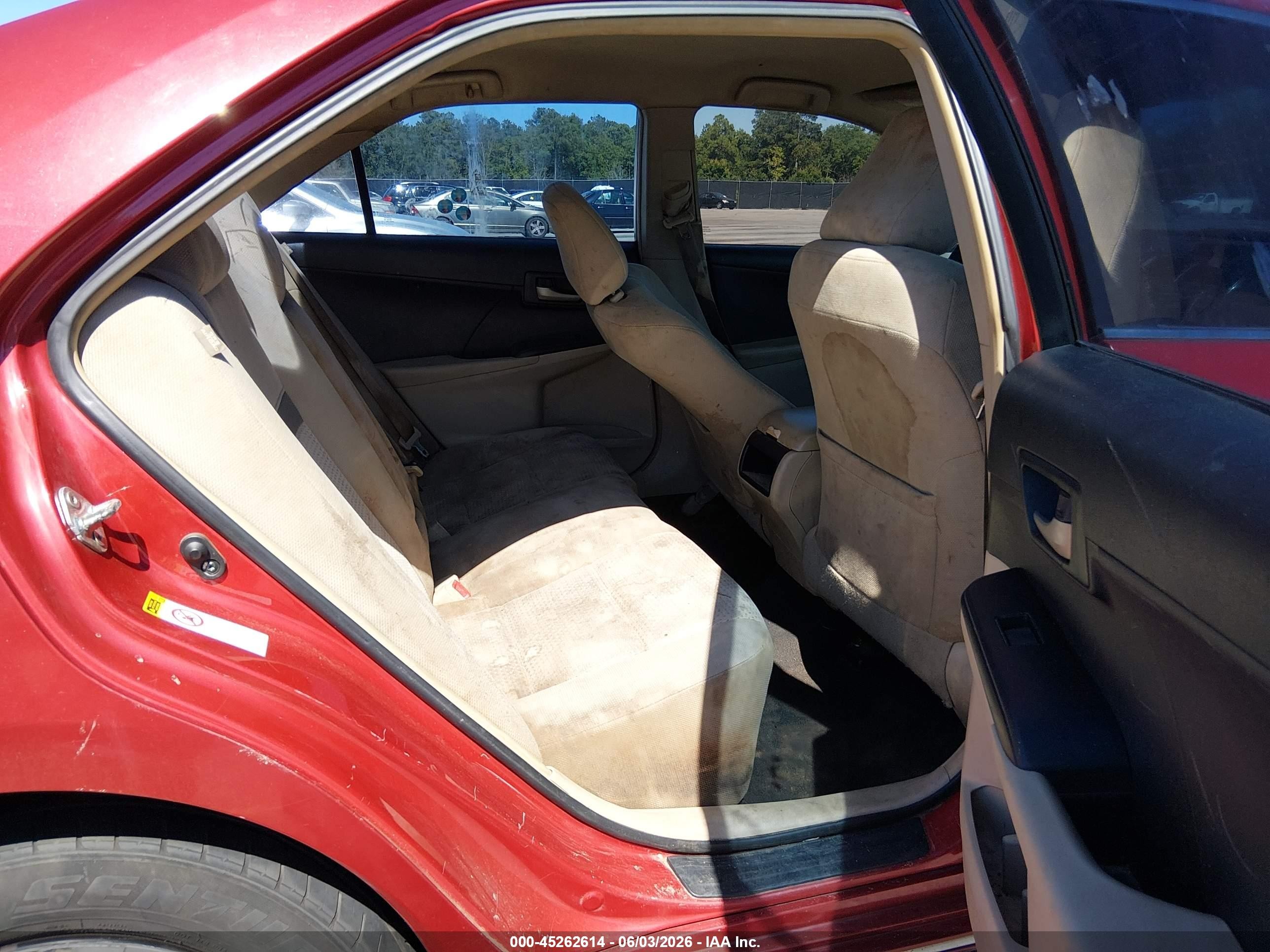 2013 Toyota Camry Le Красный vin: 4T1BF1FK5DU654430