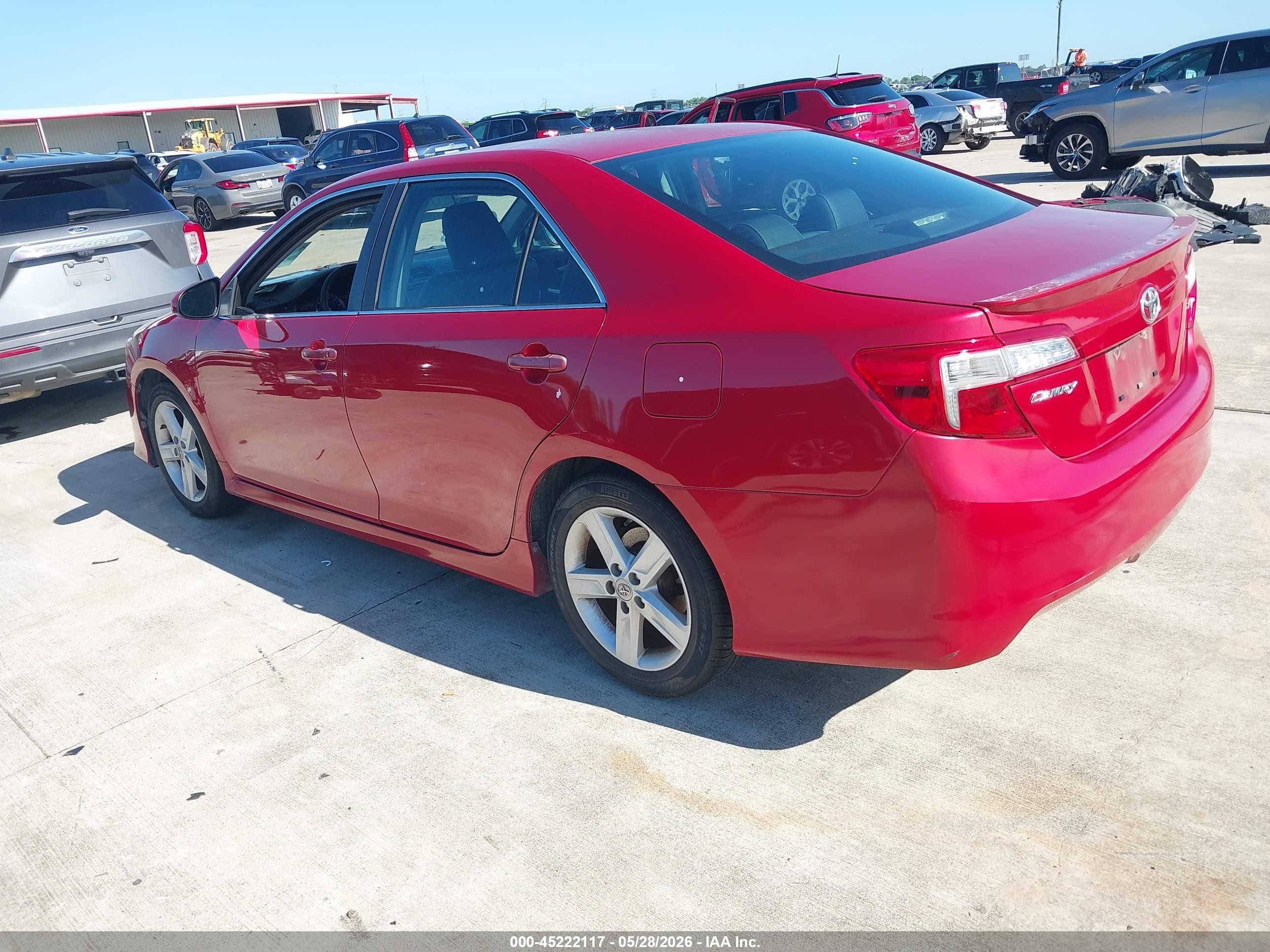 2013 Toyota Camry Se Red vin: 4T1BF1FK5DU664441