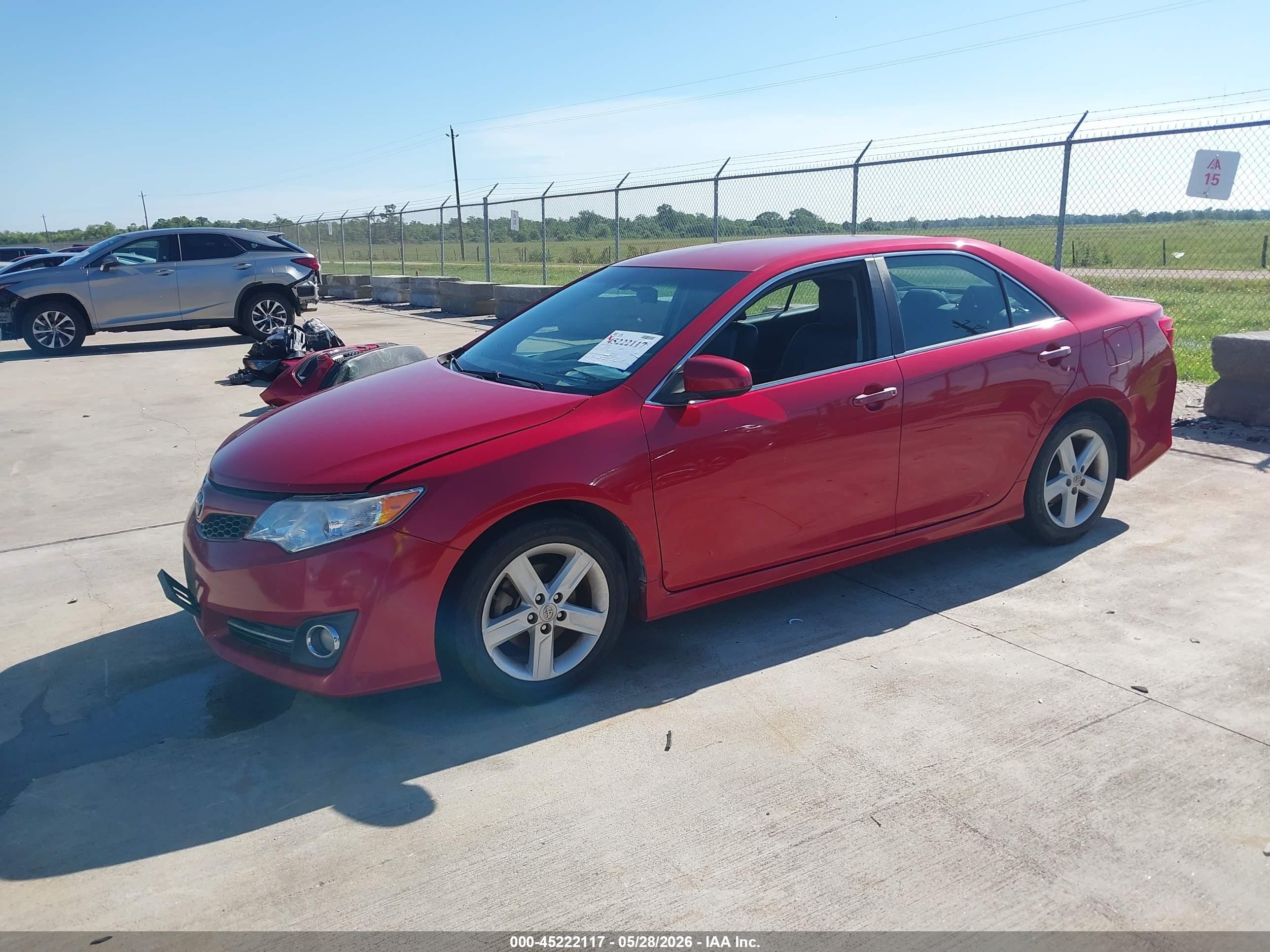 2013 Toyota Camry Se Red vin: 4T1BF1FK5DU664441