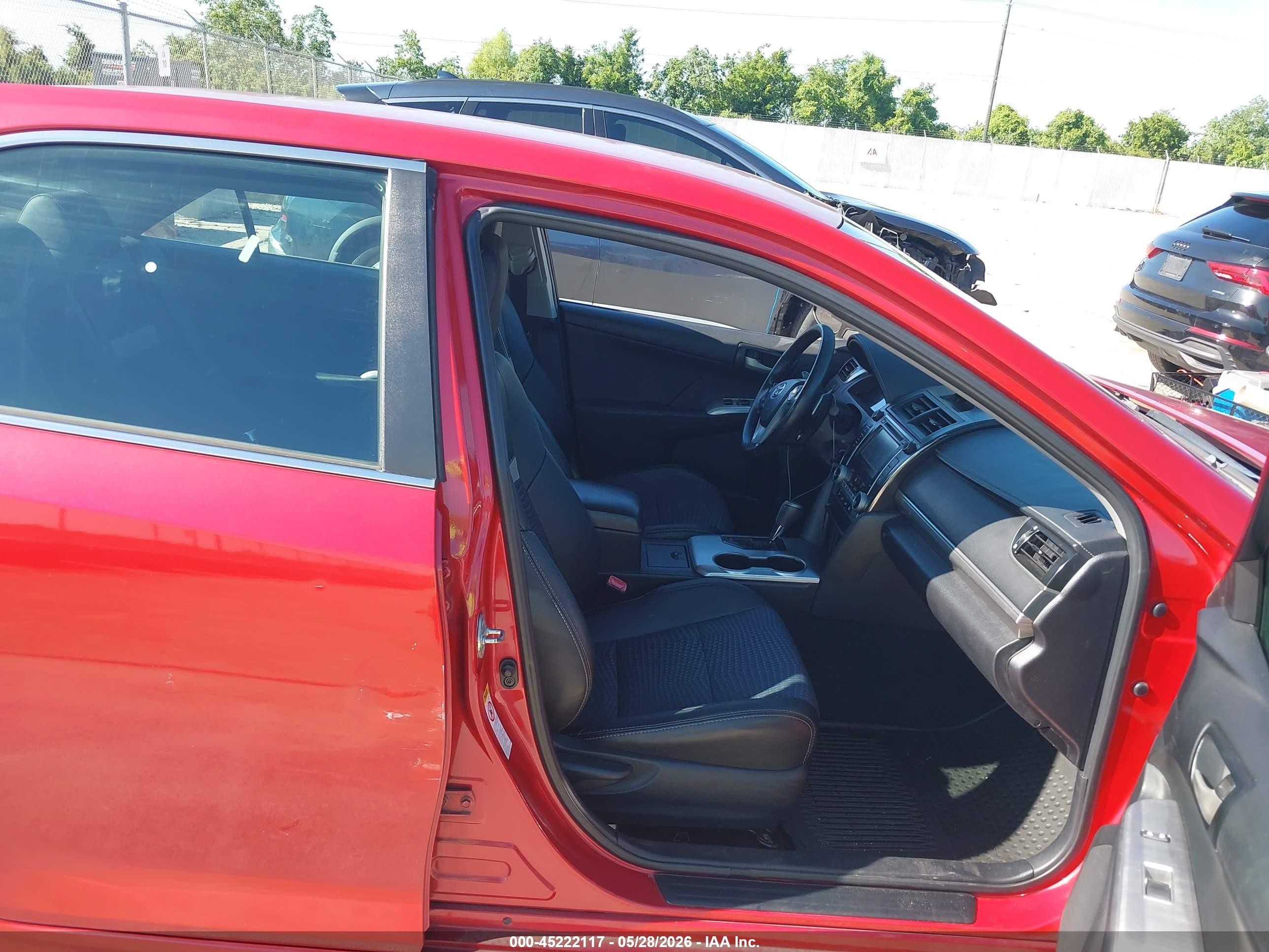 2013 Toyota Camry Se Red vin: 4T1BF1FK5DU664441