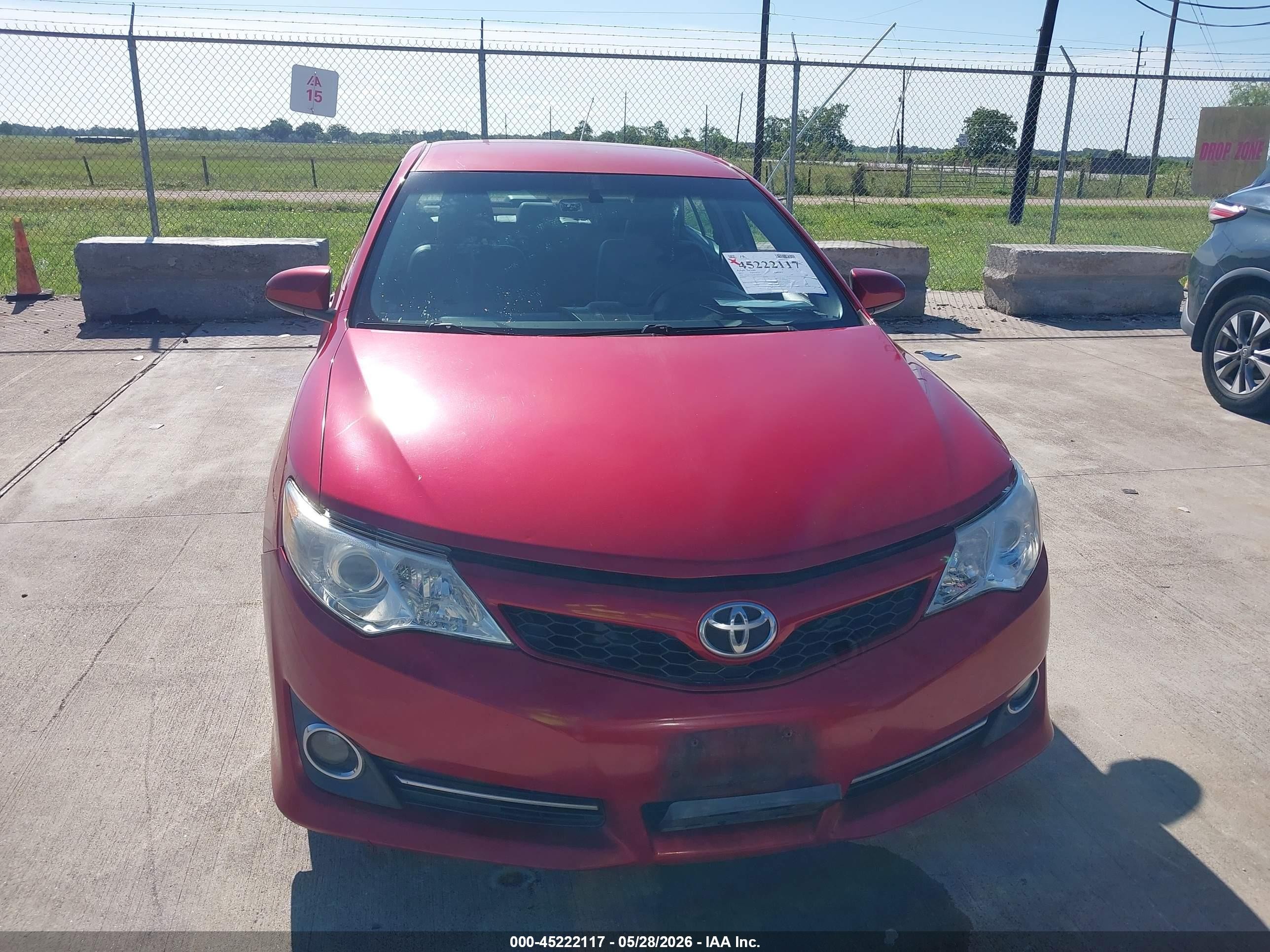 2013 Toyota Camry Se Red vin: 4T1BF1FK5DU664441