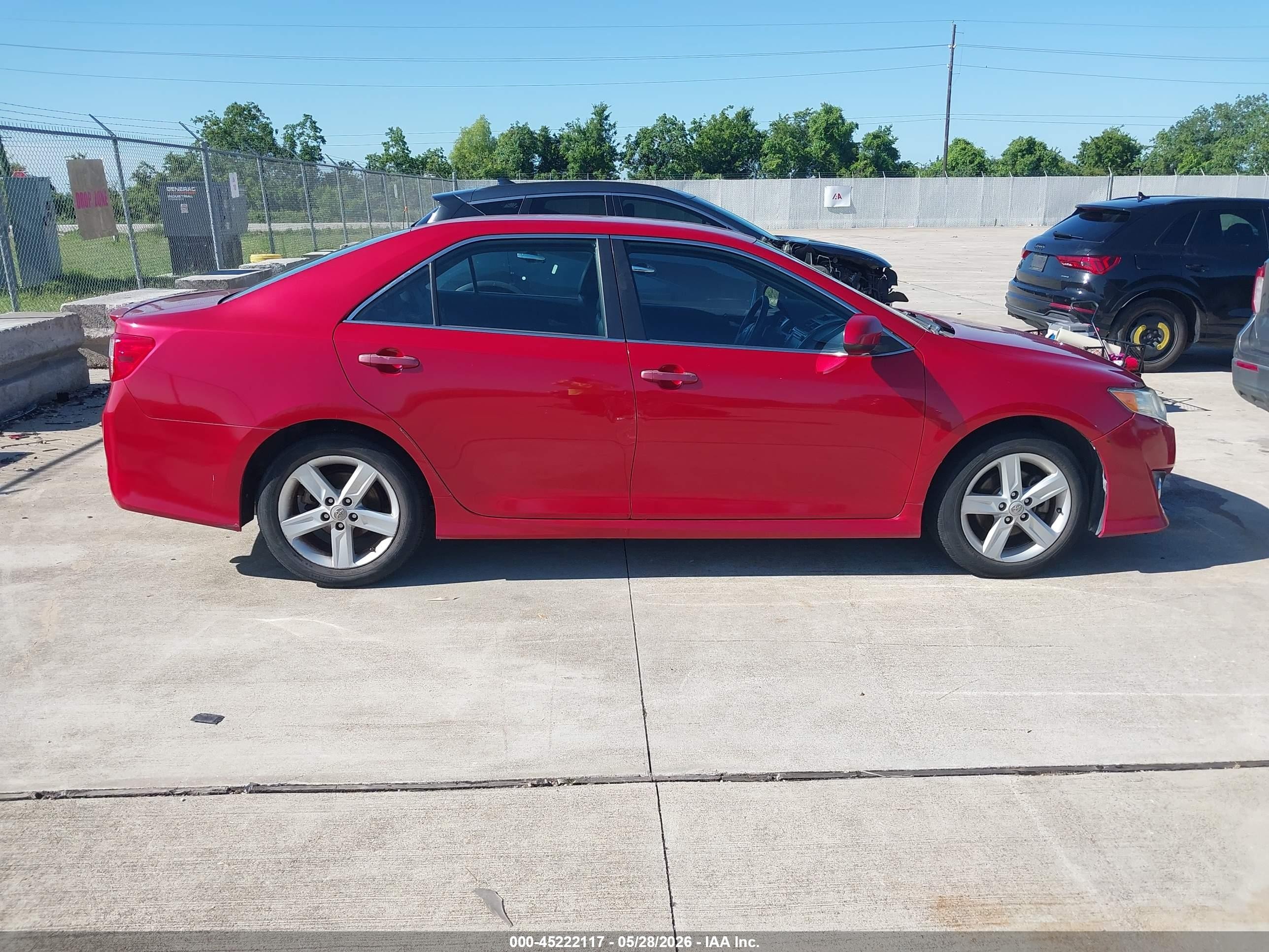 2013 Toyota Camry Se Red vin: 4T1BF1FK5DU664441