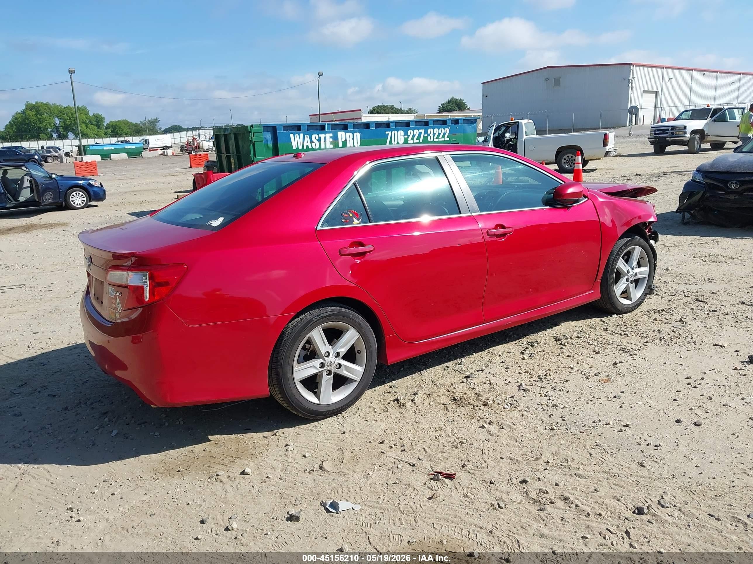 2013 Toyota Camry Se Красный vin: 4T1BF1FK5DU674208