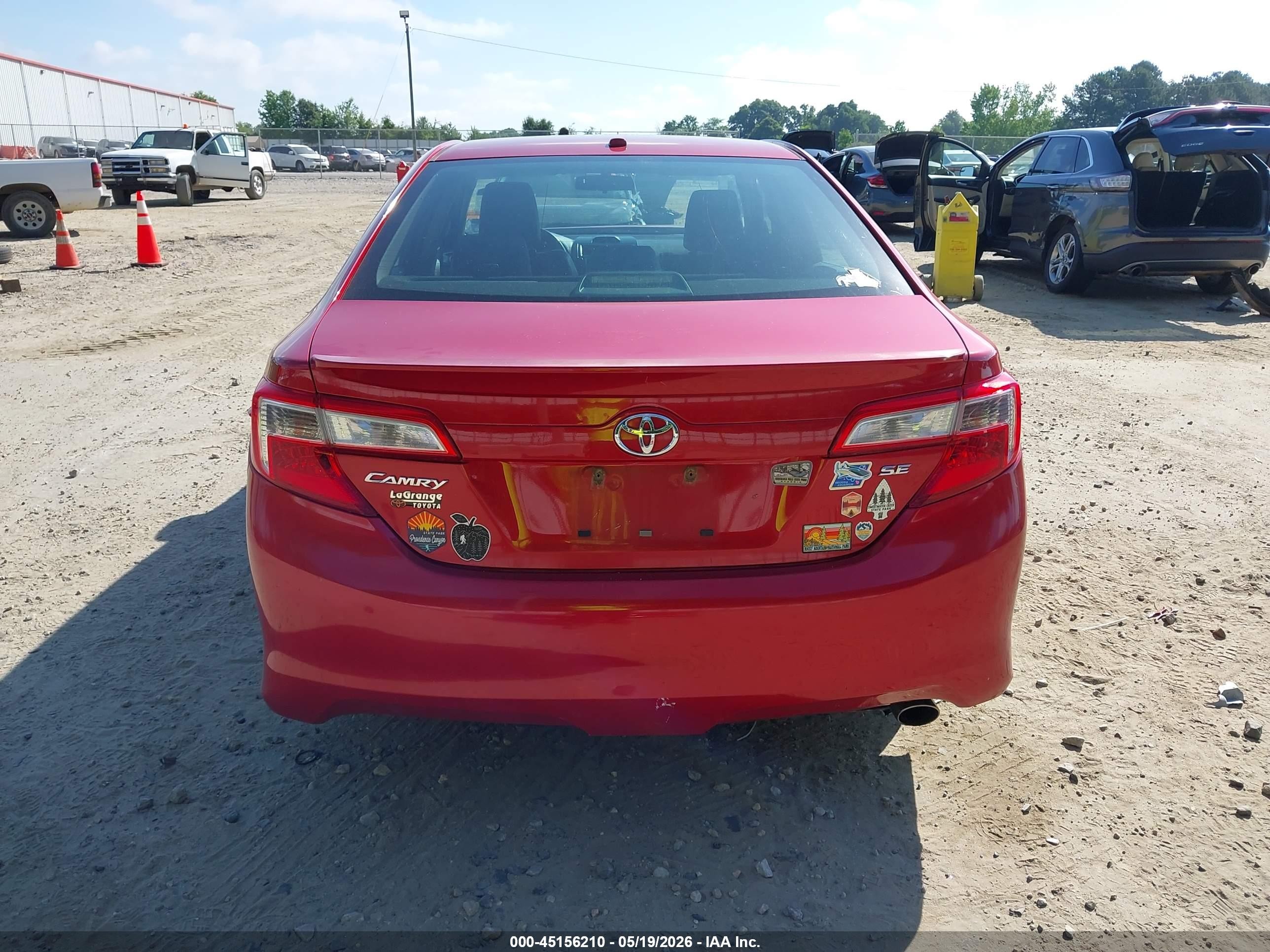 2013 Toyota Camry Se Красный vin: 4T1BF1FK5DU674208