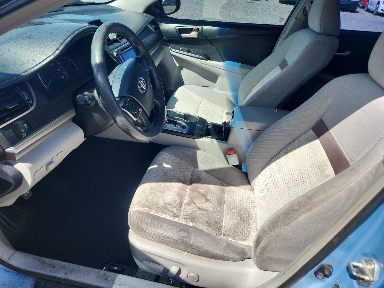 2013 Toyota Camry Le Blue vin: 4T1BF1FK5DU693552 Damage: Left Front Seat, Stained, Permanent