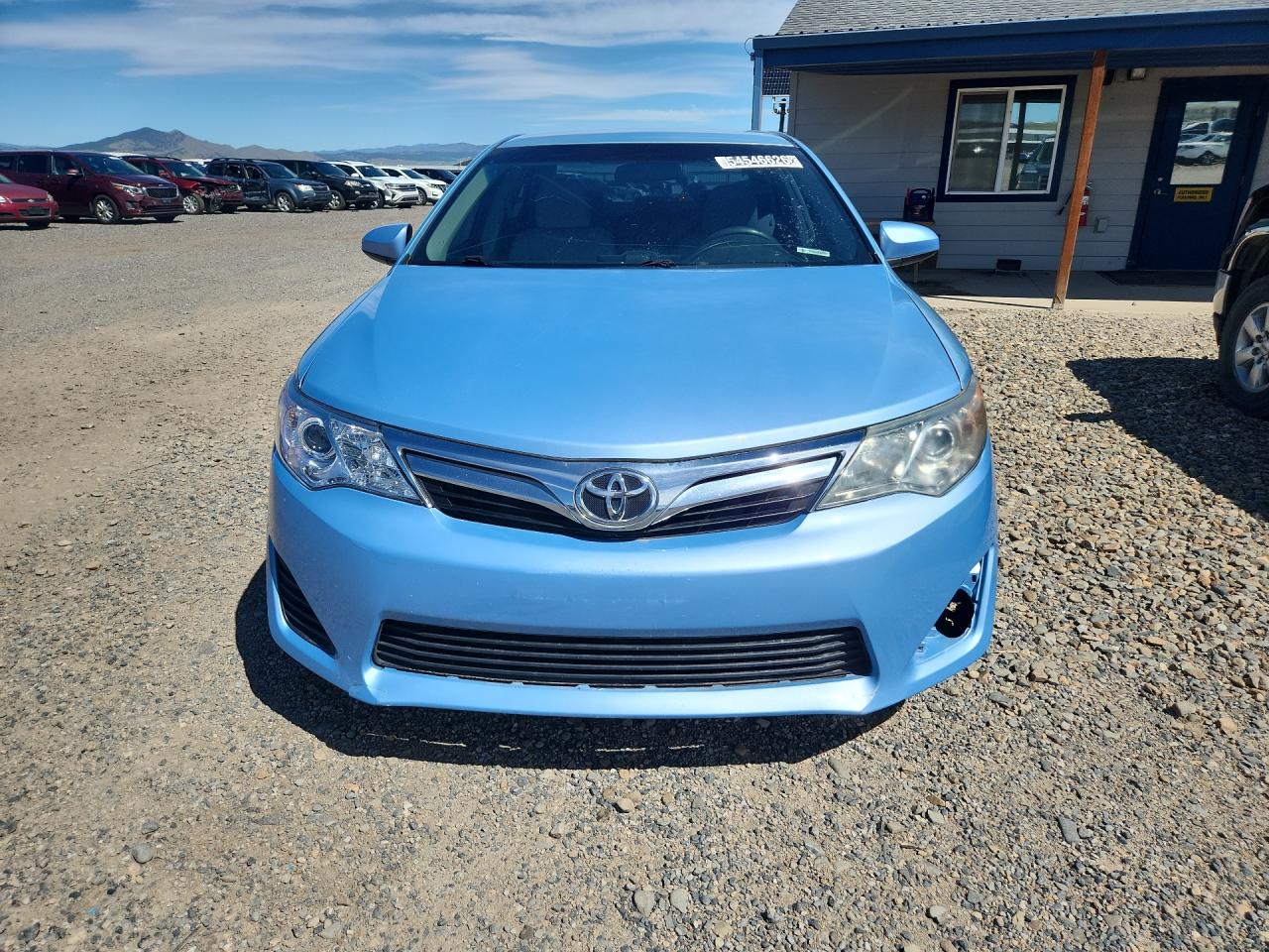 2013 Toyota Camry Le Blue vin: 4T1BF1FK5DU693552 Damage: Front Bumper Left Molding, Missing, Replacement Required
