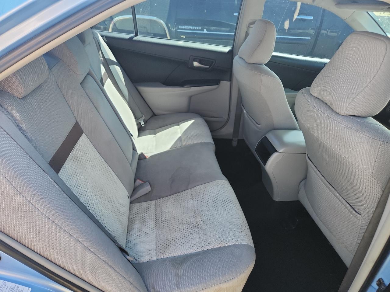 2013 Toyota Camry Le Blue vin: 4T1BF1FK5DU693552 Damage: Right Rear Seat Cushion, Stained, Permanent