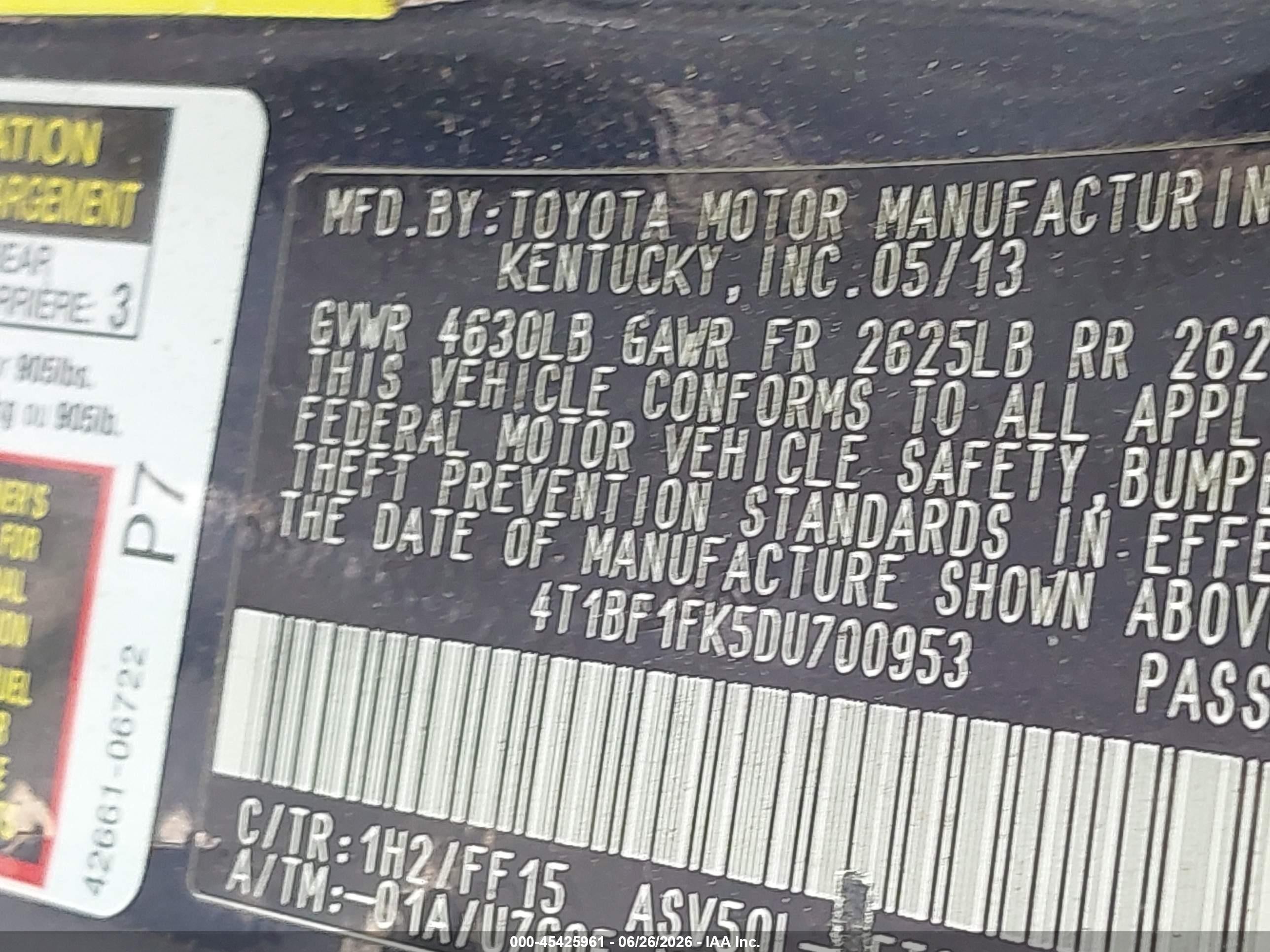 2013 Toyota Camry Se Зеленый vin: 4T1BF1FK5DU700953