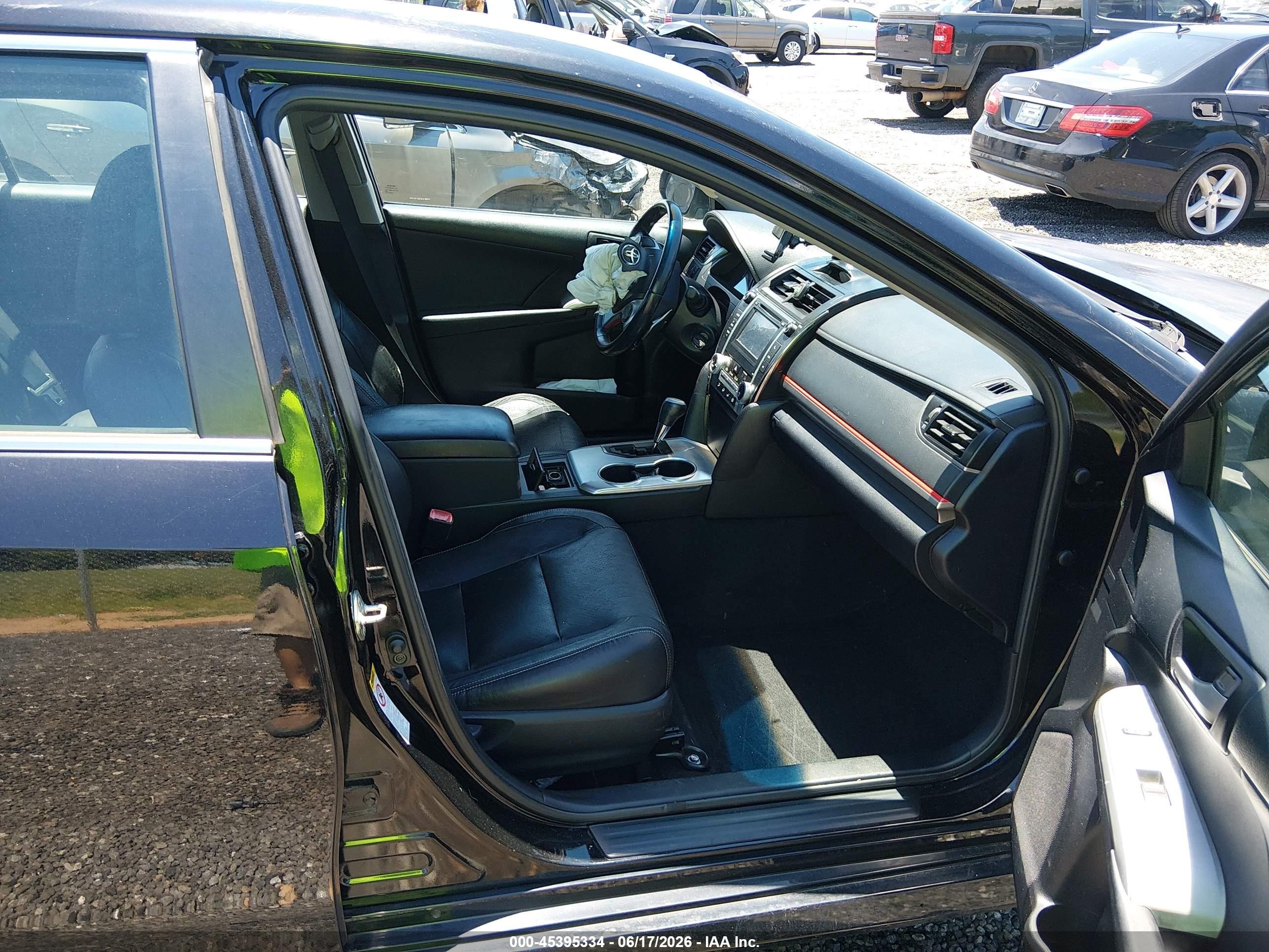 2013 Toyota Camry Se Black vin: 4T1BF1FK5DU701875