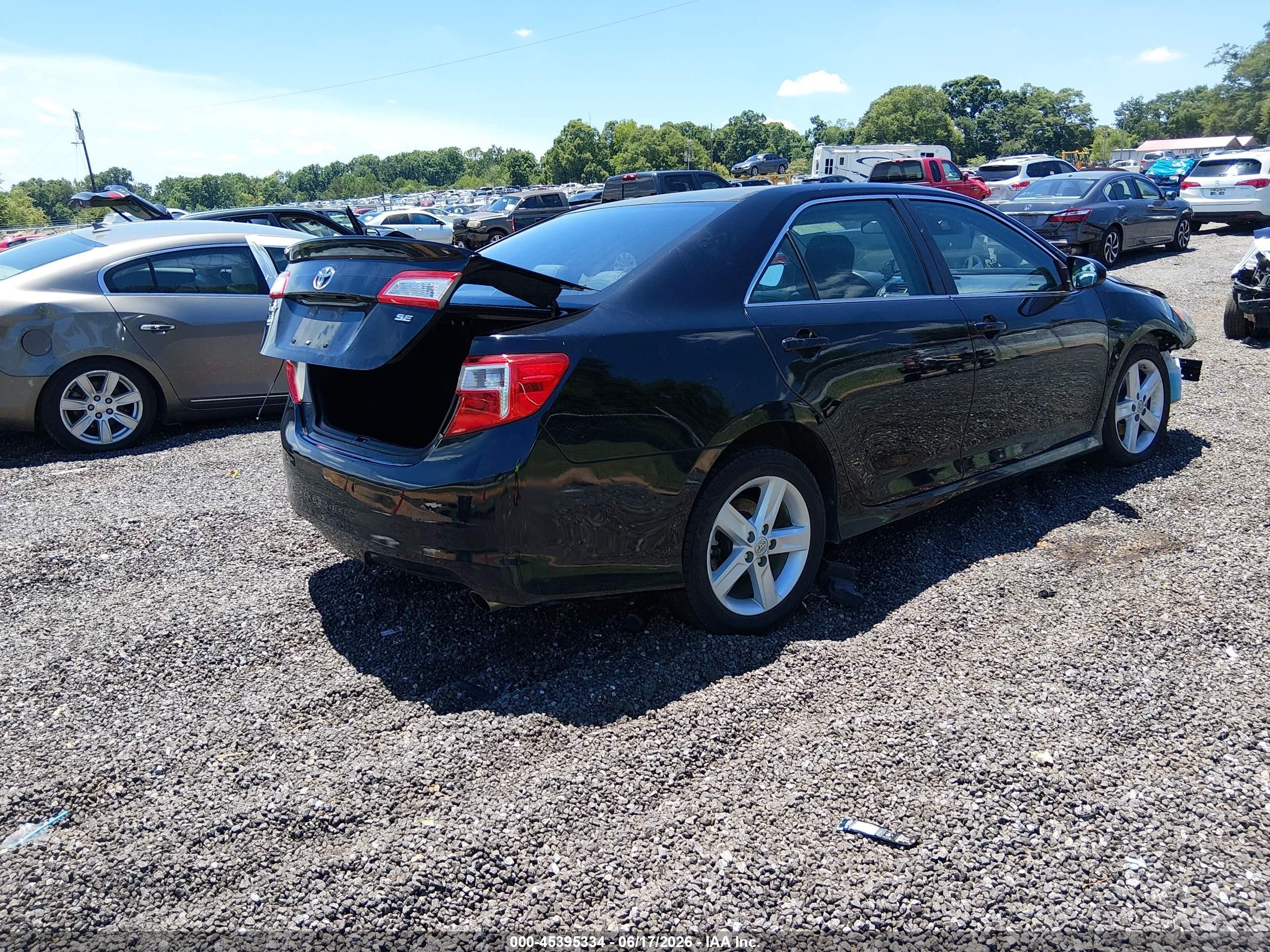 2013 Toyota Camry Se Black vin: 4T1BF1FK5DU701875