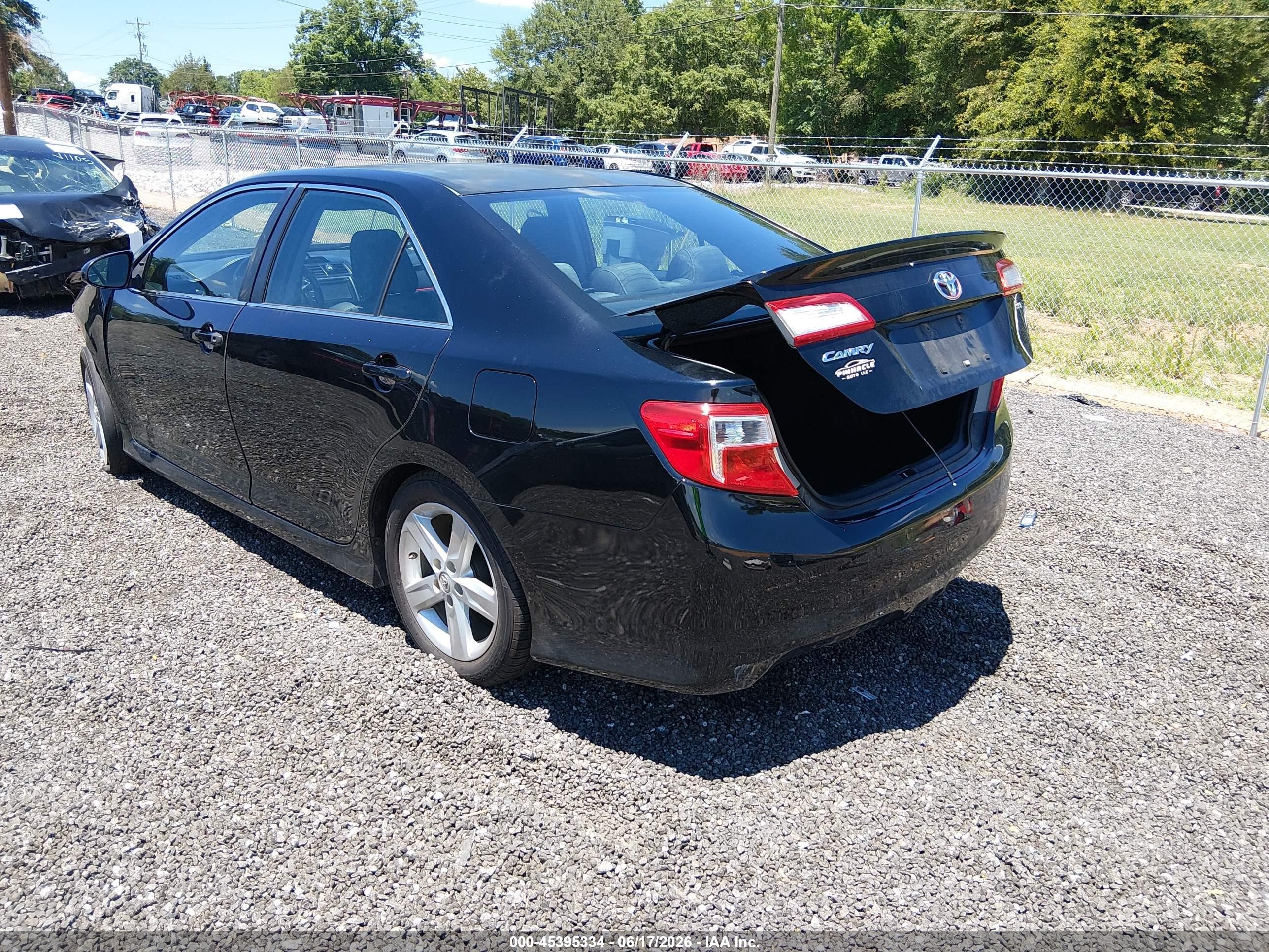 2013 Toyota Camry Se Black vin: 4T1BF1FK5DU701875
