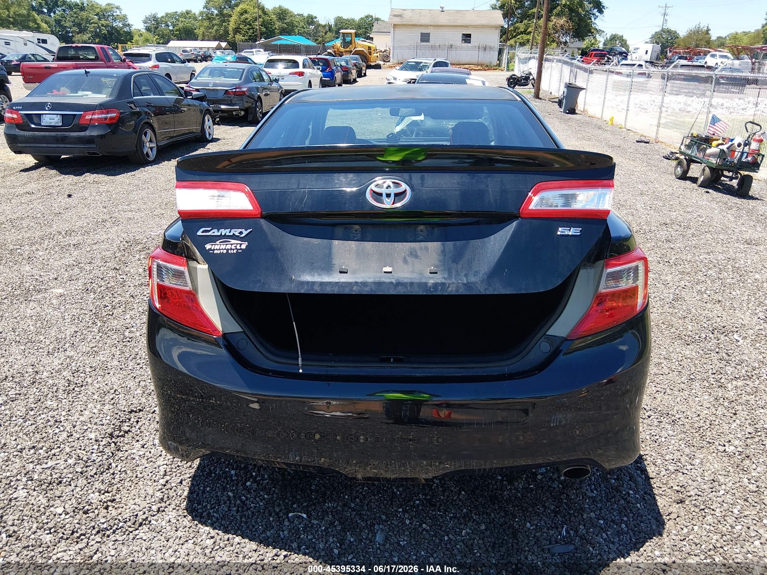2013 Toyota Camry Se Black vin: 4T1BF1FK5DU701875