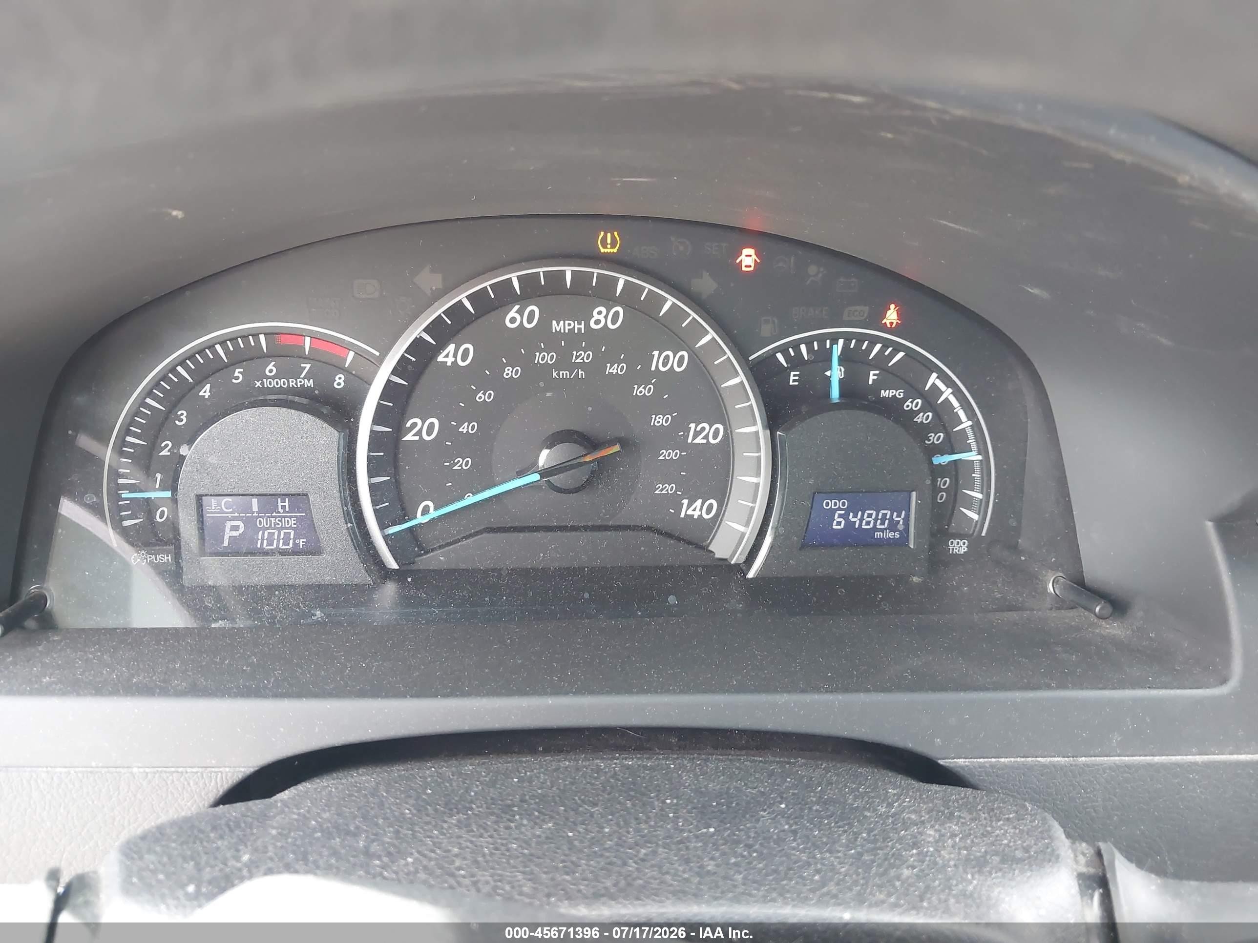 2013 Toyota Camry Le Green vin: 4T1BF1FK5DU704677