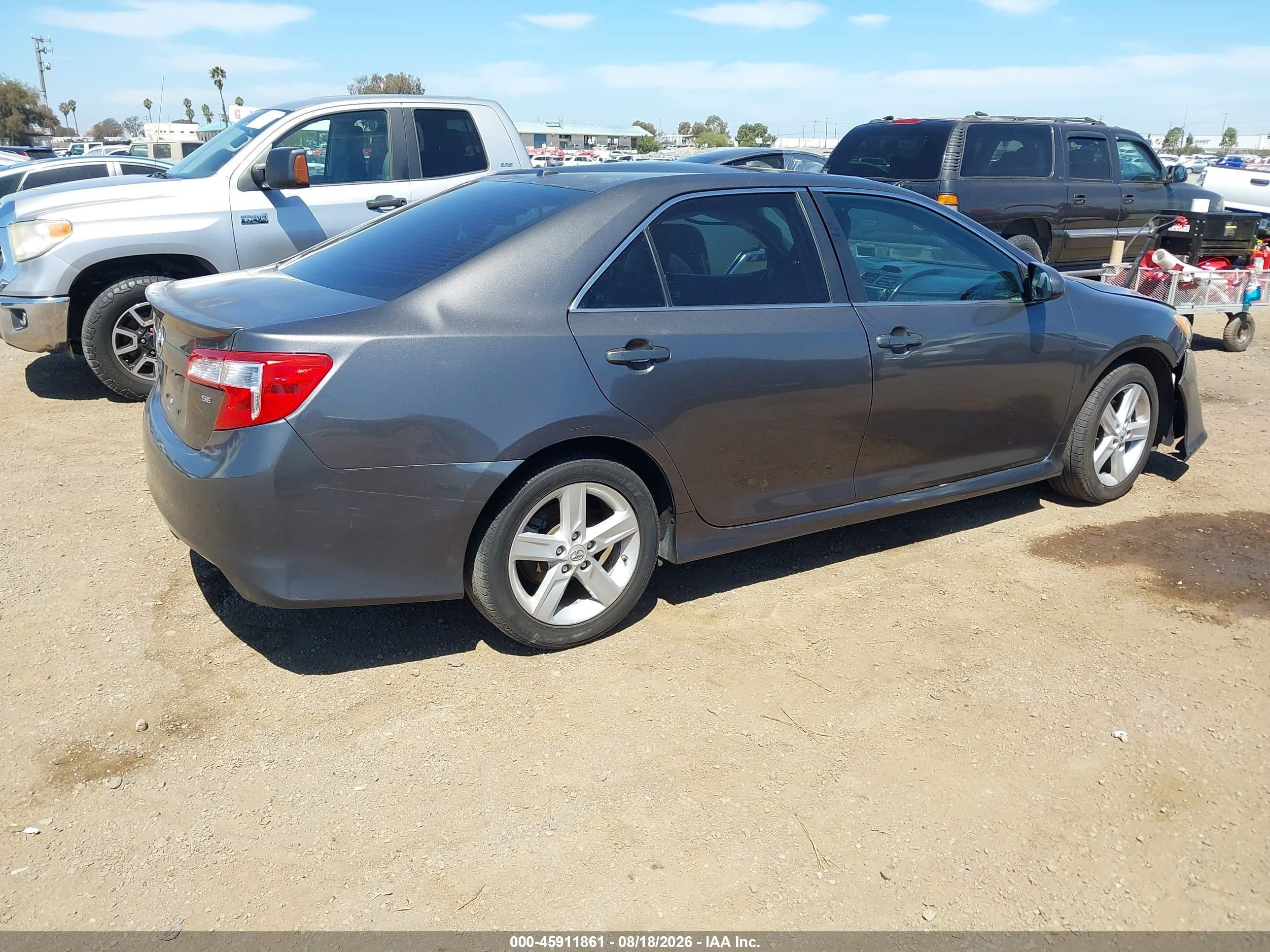 2013 Toyota Camry Se Серый vin: 4T1BF1FK5DU709362