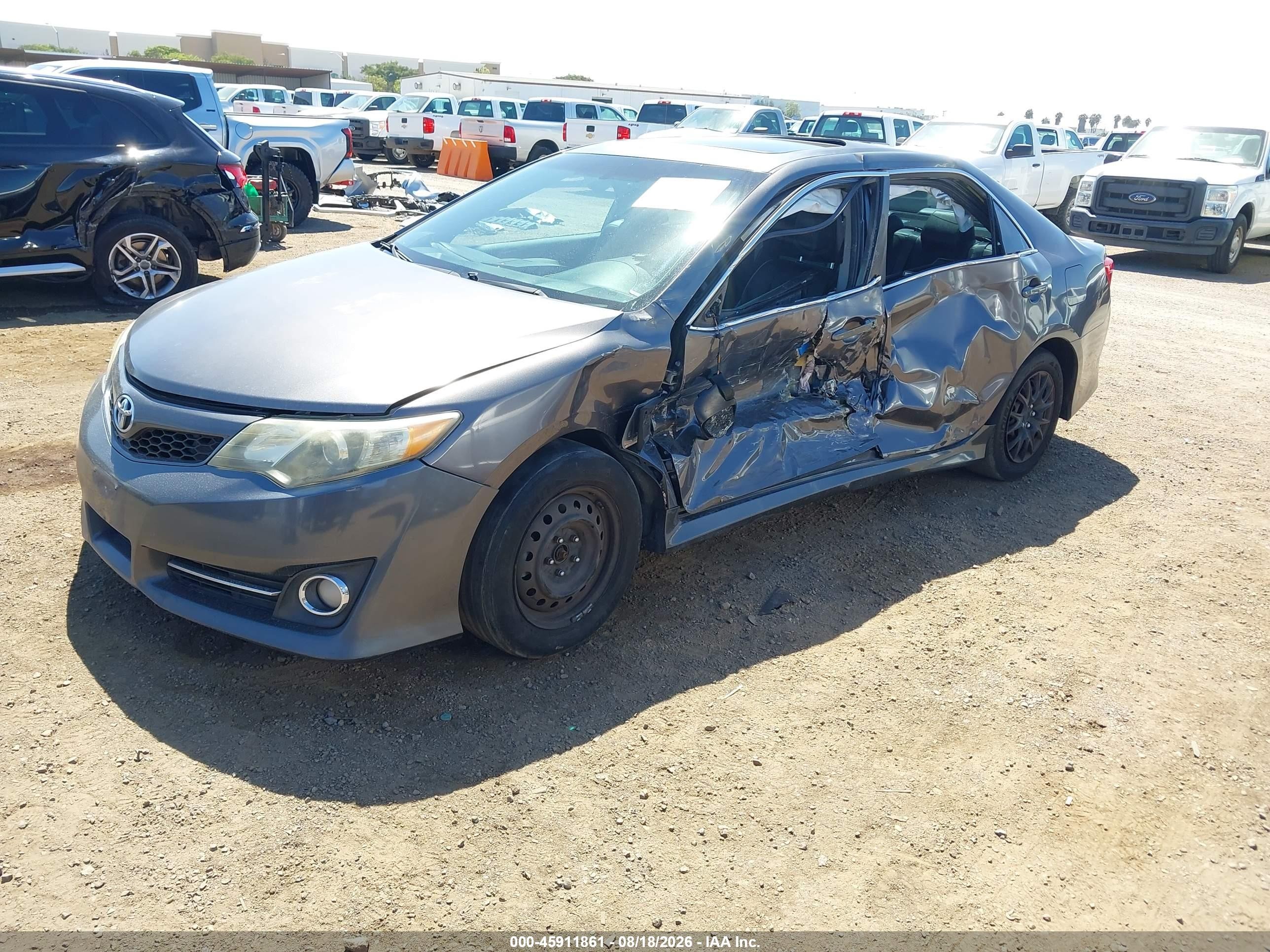 2013 Toyota Camry Se Серый vin: 4T1BF1FK5DU709362