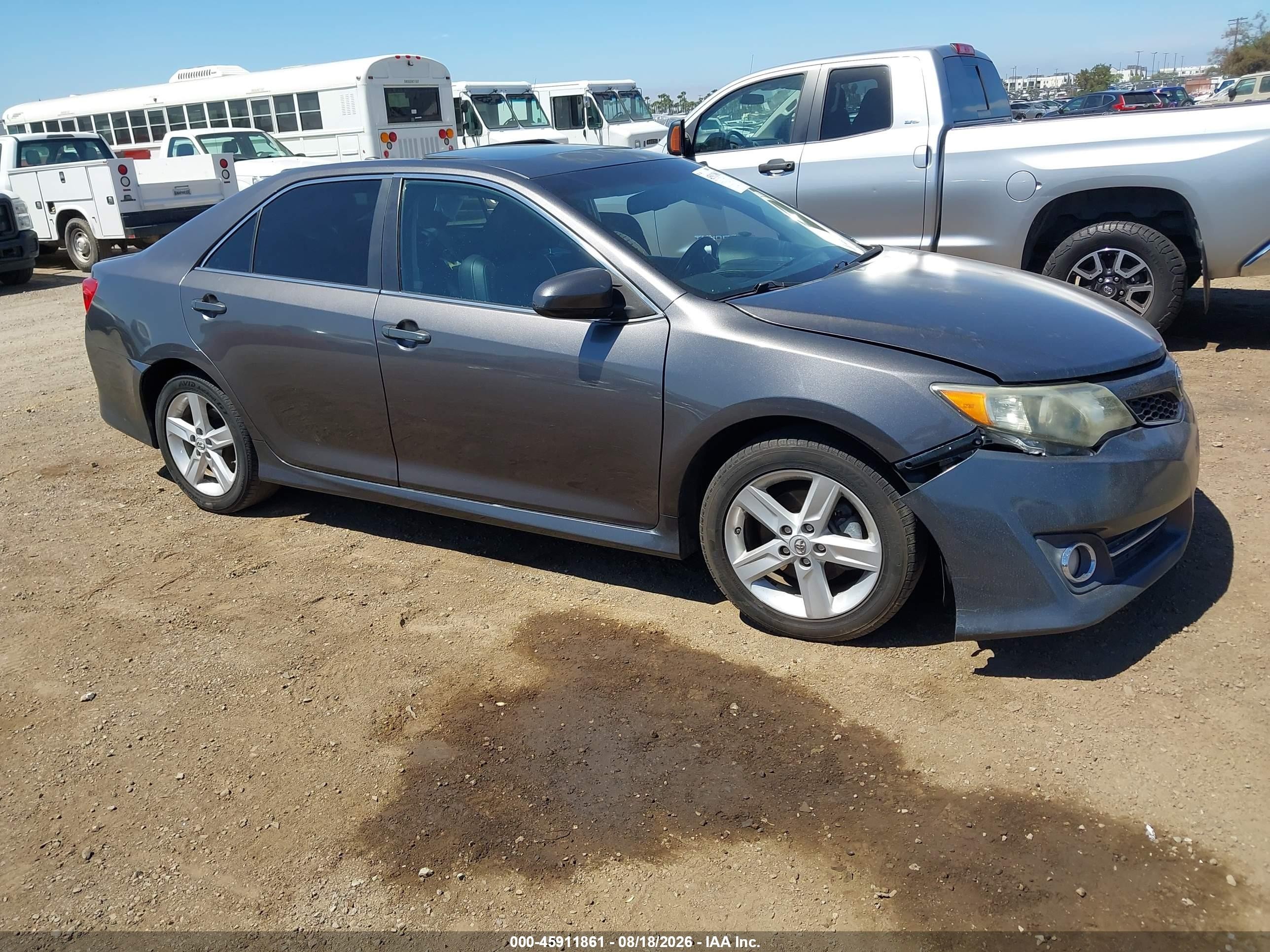 2013 Toyota Camry Se Gray vin: 4T1BF1FK5DU709362