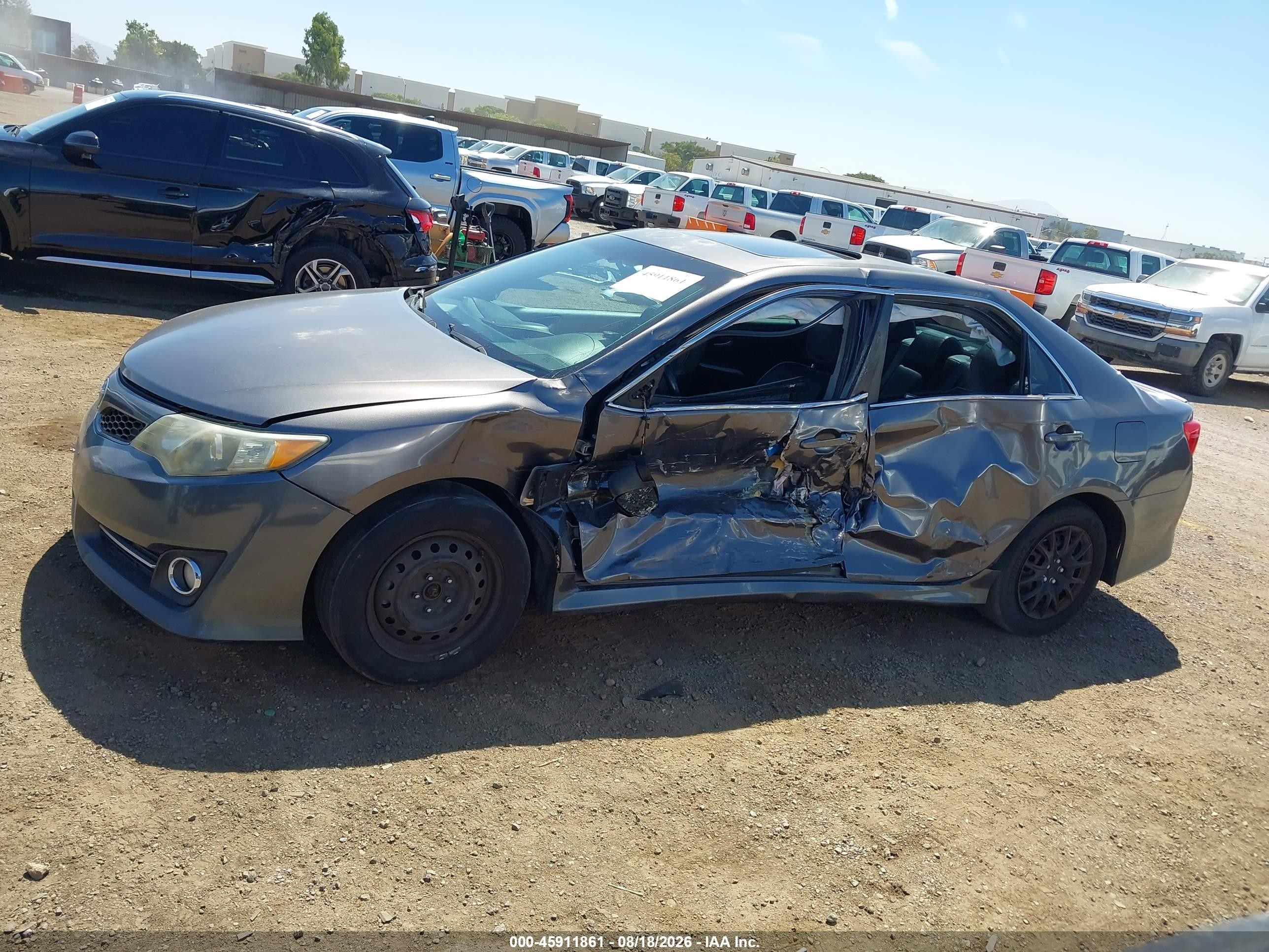 2013 Toyota Camry Se Серый vin: 4T1BF1FK5DU709362
