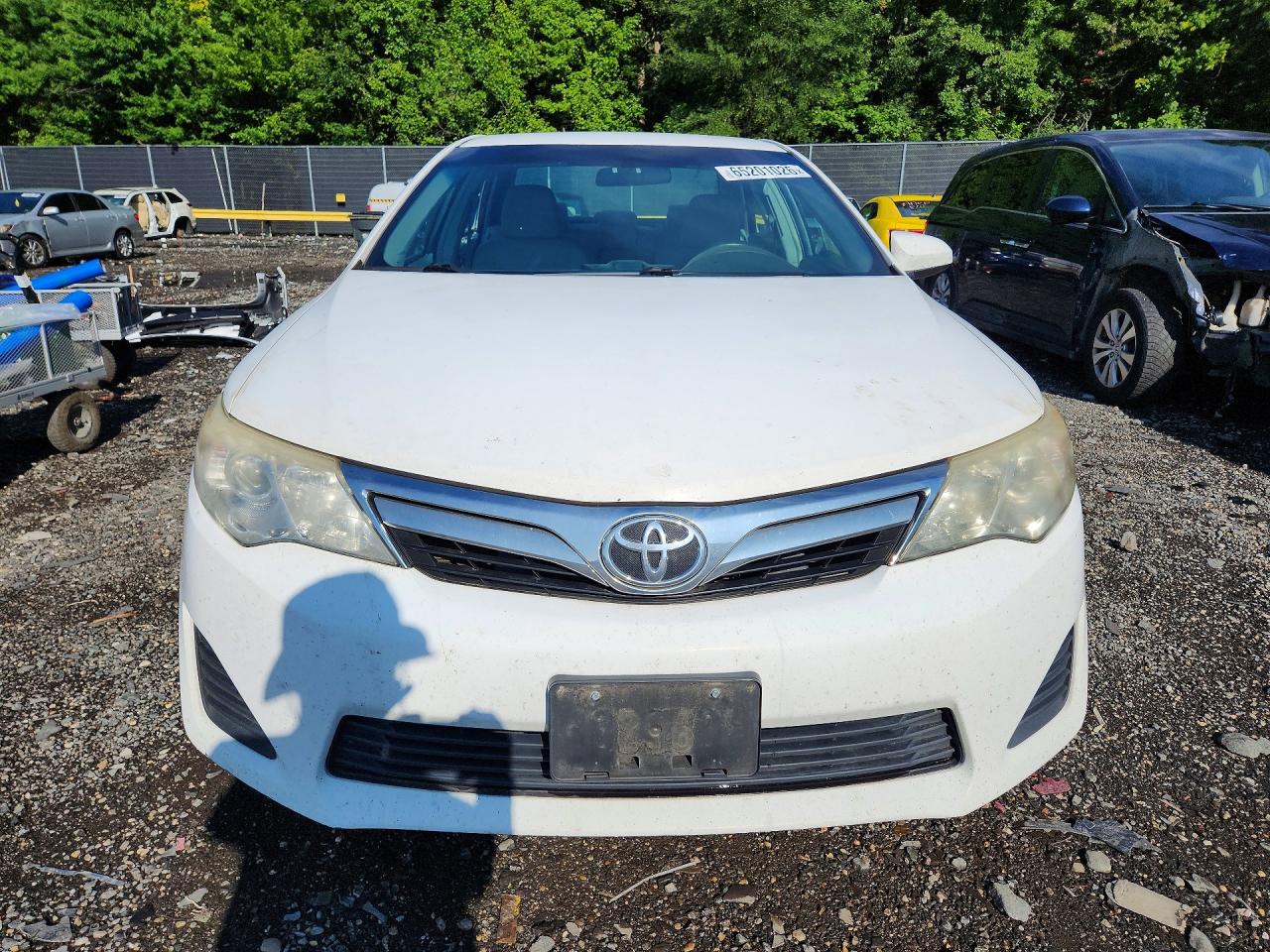 2013 Toyota Camry Le White vin: 4T1BF1FK5DU718871