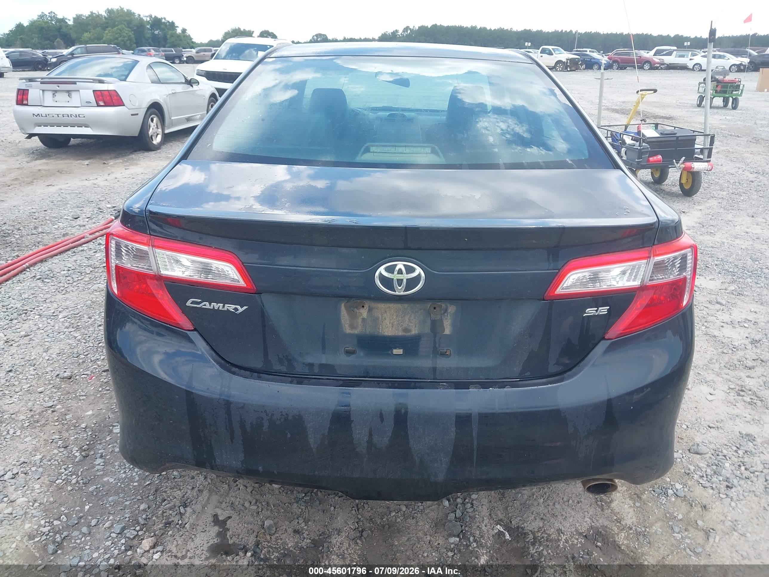 2013 Toyota Camry Se Black vin: 4T1BF1FK5DU722533