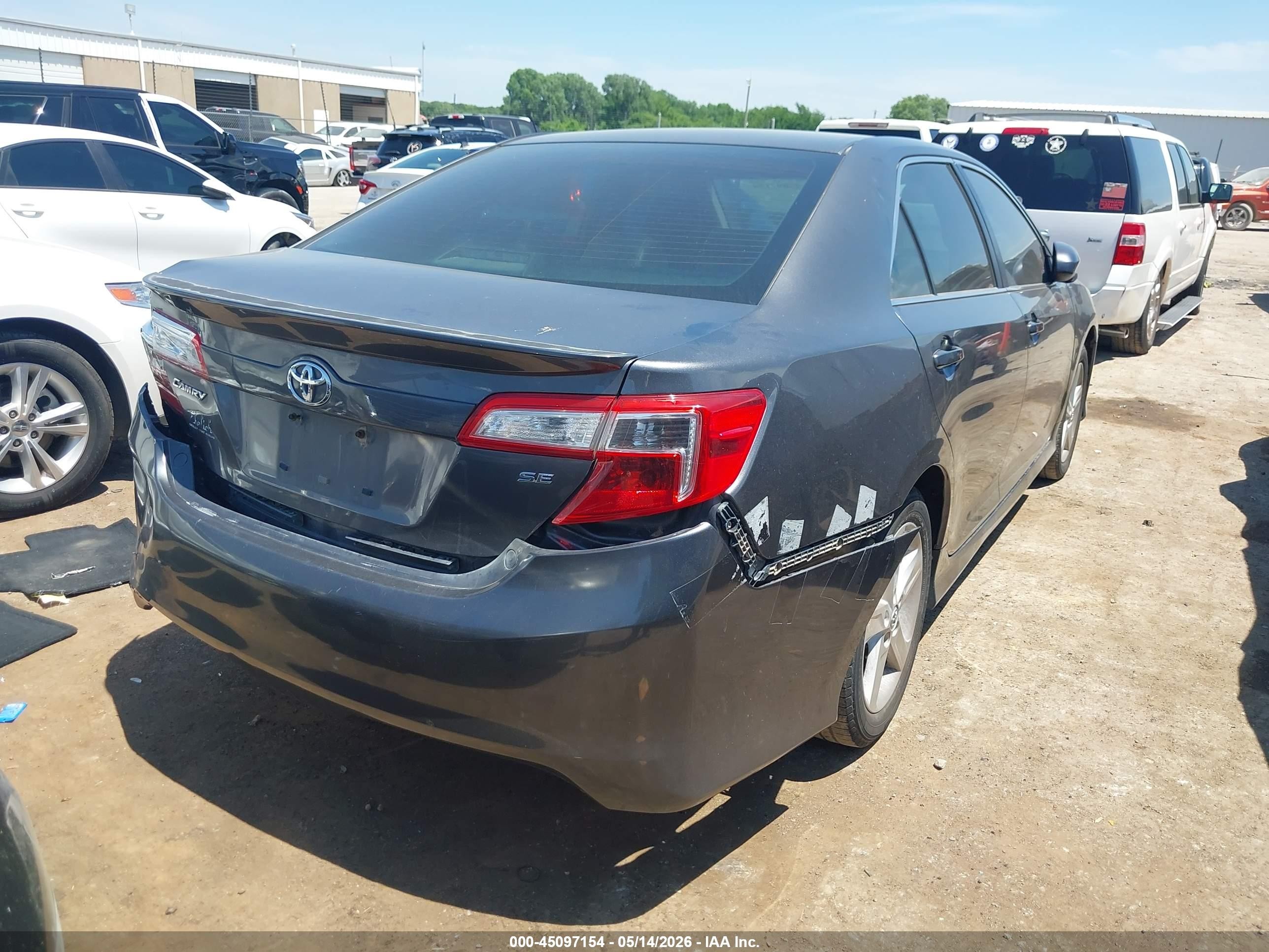 2014 Toyota Camry Se Gray vin: 4T1BF1FK5EU304569