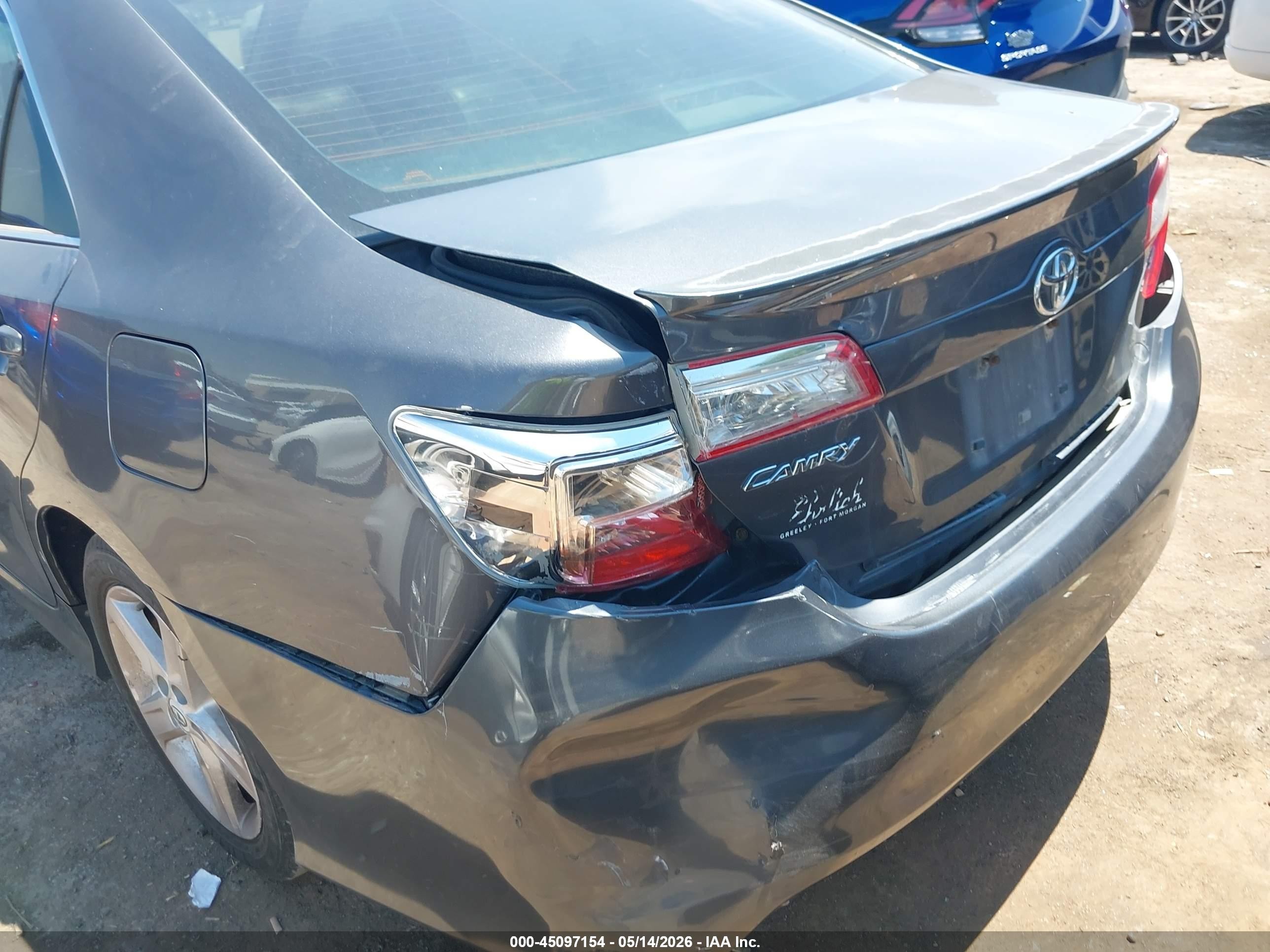 2014 Toyota Camry Se Gray vin: 4T1BF1FK5EU304569