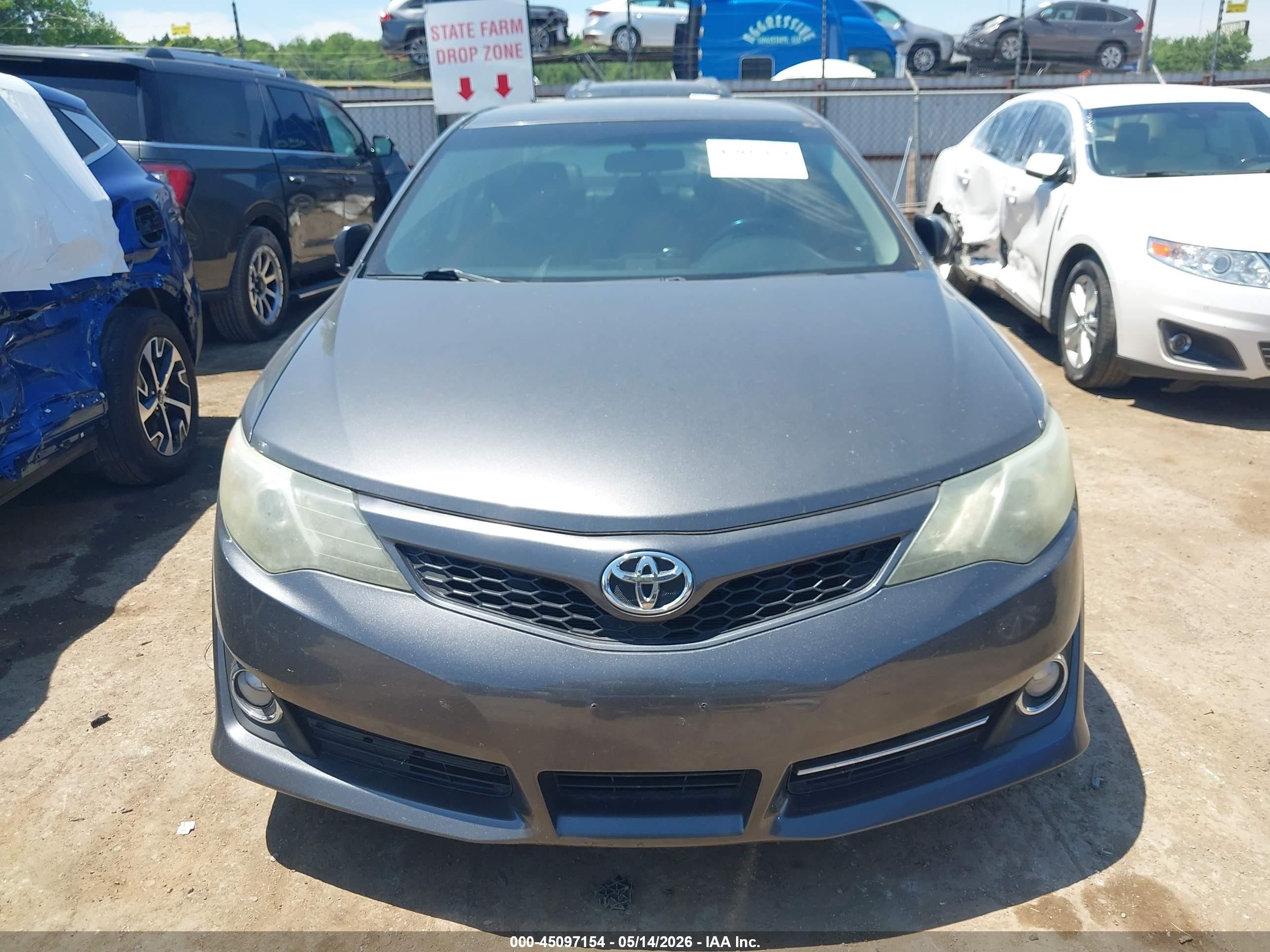 2014 Toyota Camry Se Gray vin: 4T1BF1FK5EU304569