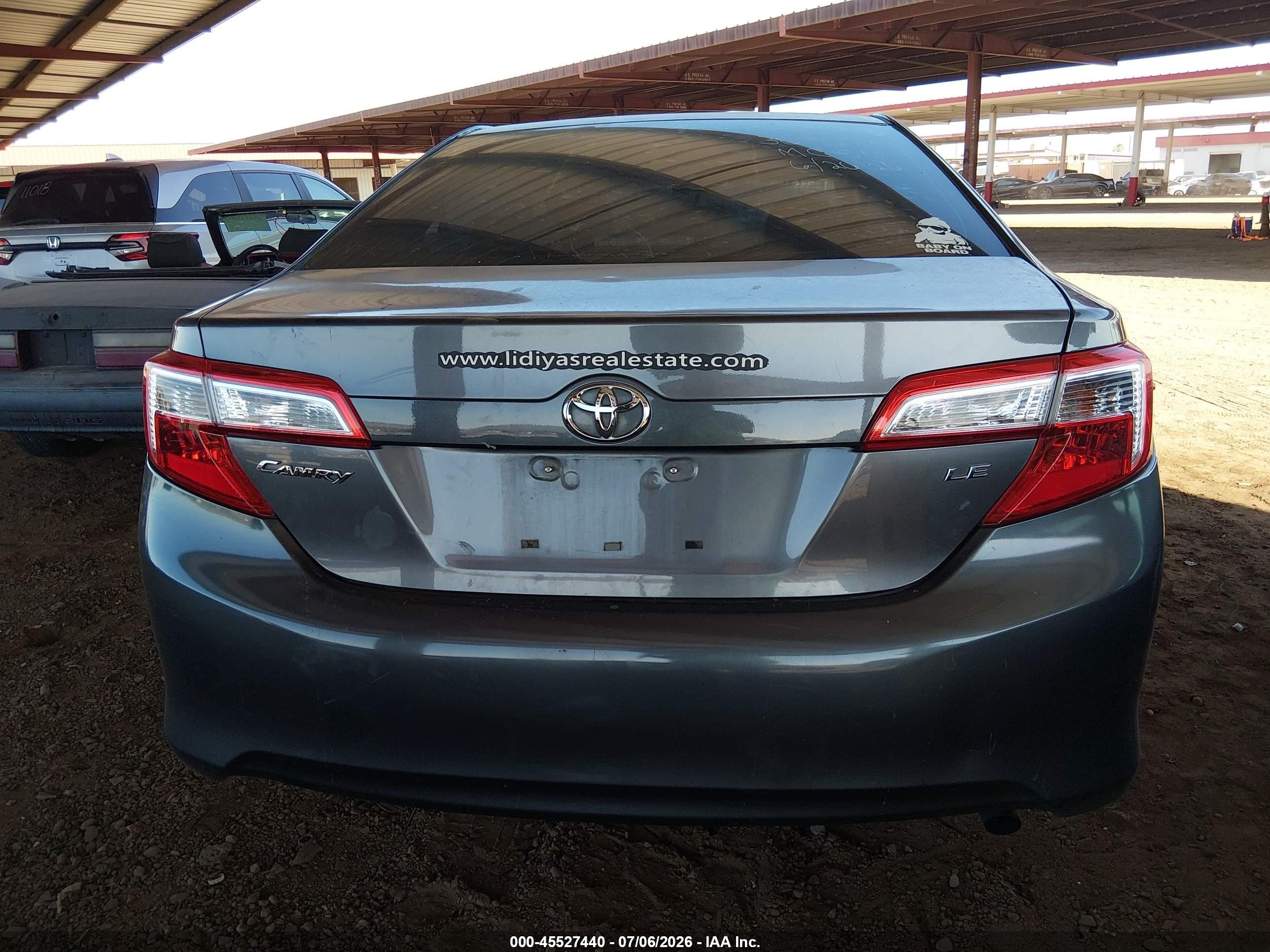 2014 Toyota Camry Le Gray vin: 4T1BF1FK5EU309674