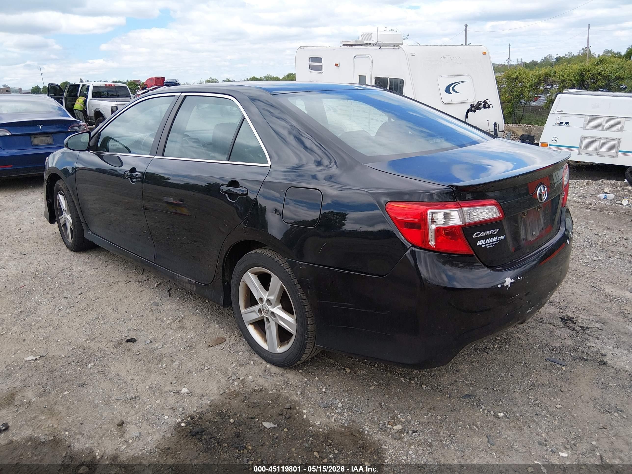 2014 Toyota Camry Se Черный vin: 4T1BF1FK5EU313837