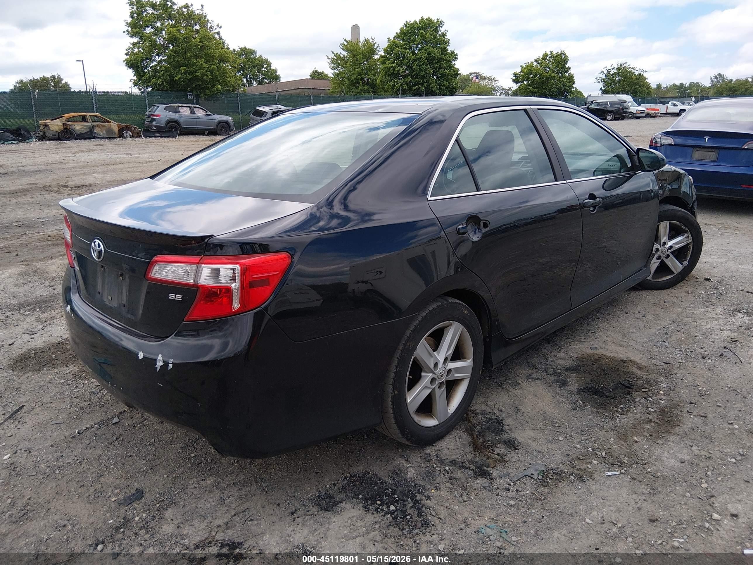 2014 Toyota Camry Se Черный vin: 4T1BF1FK5EU313837