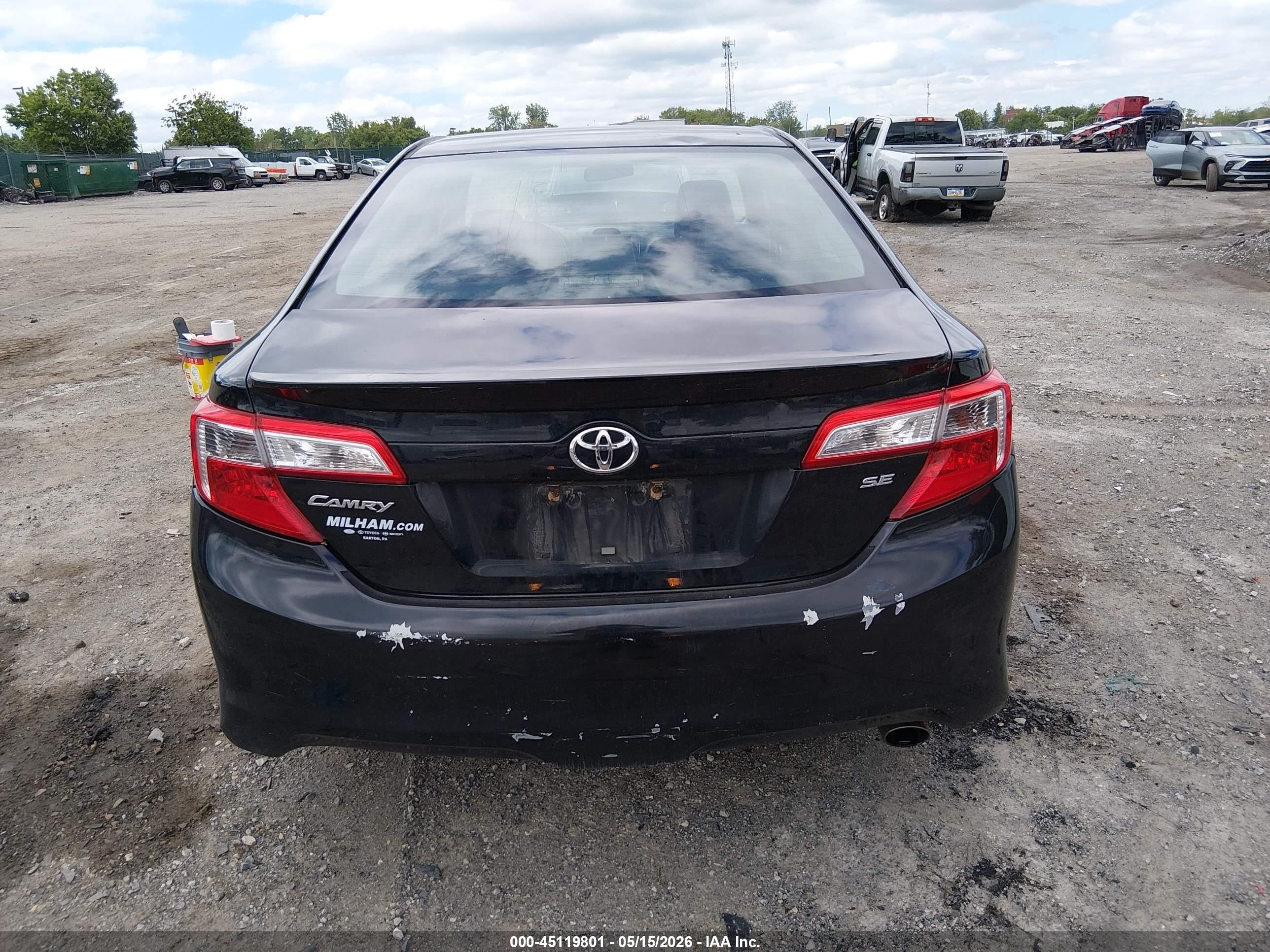 2014 Toyota Camry Se Черный vin: 4T1BF1FK5EU313837
