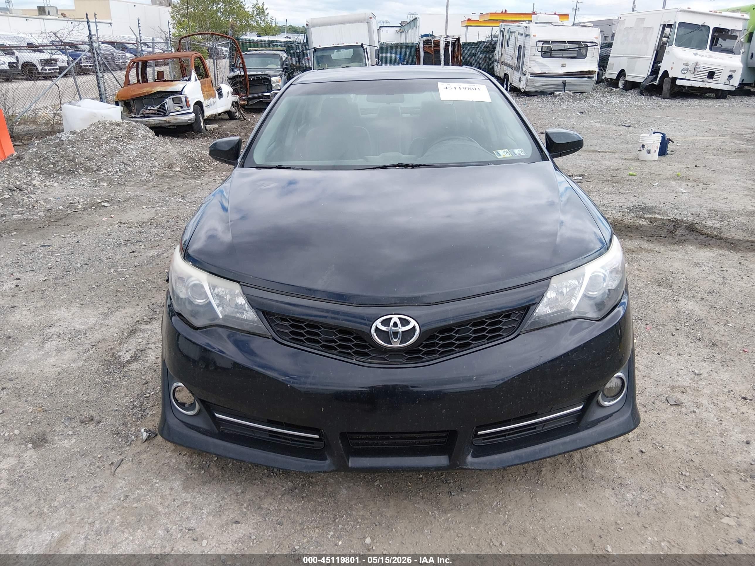2014 Toyota Camry Se Черный vin: 4T1BF1FK5EU313837
